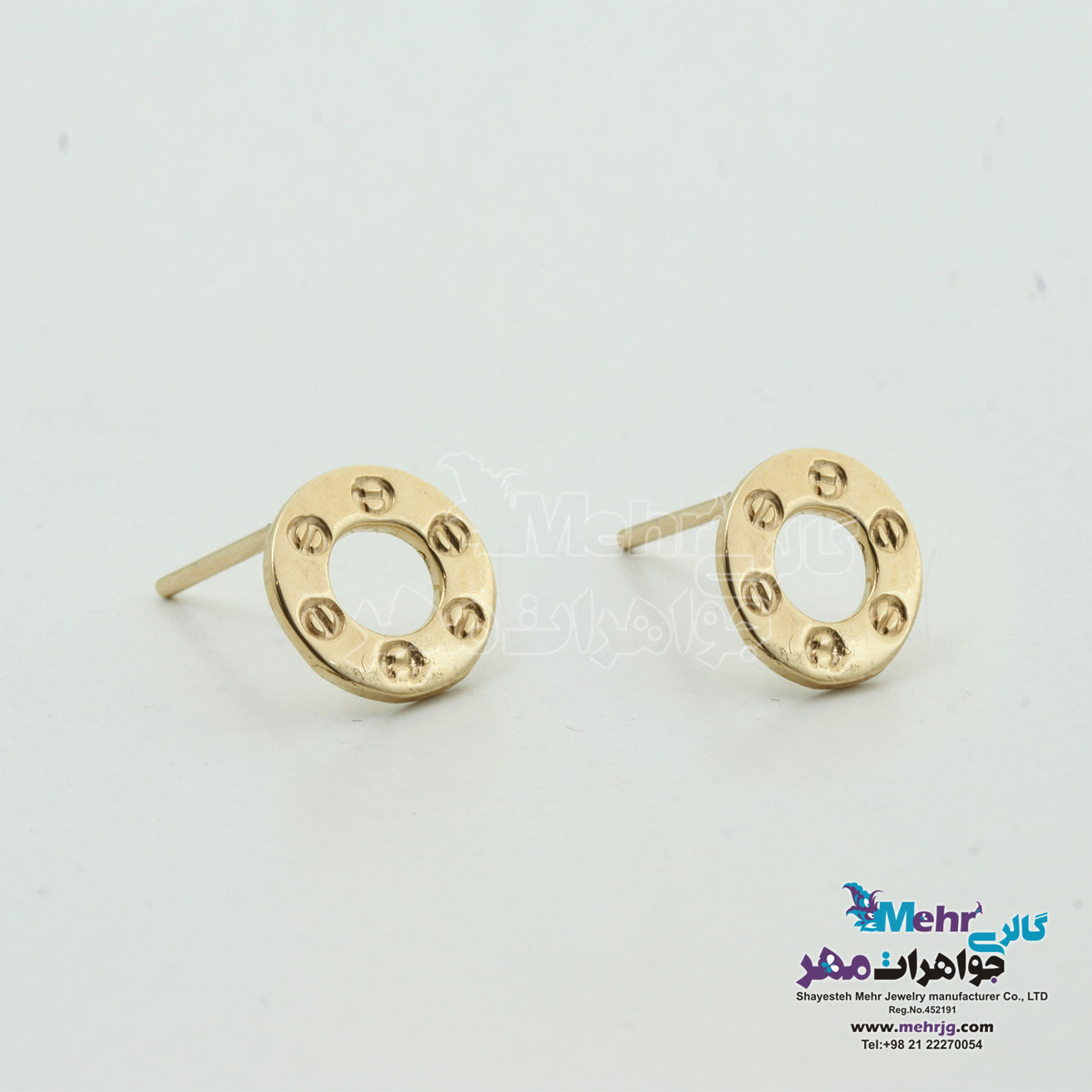 گوشواره طلا - طرح کارتیه