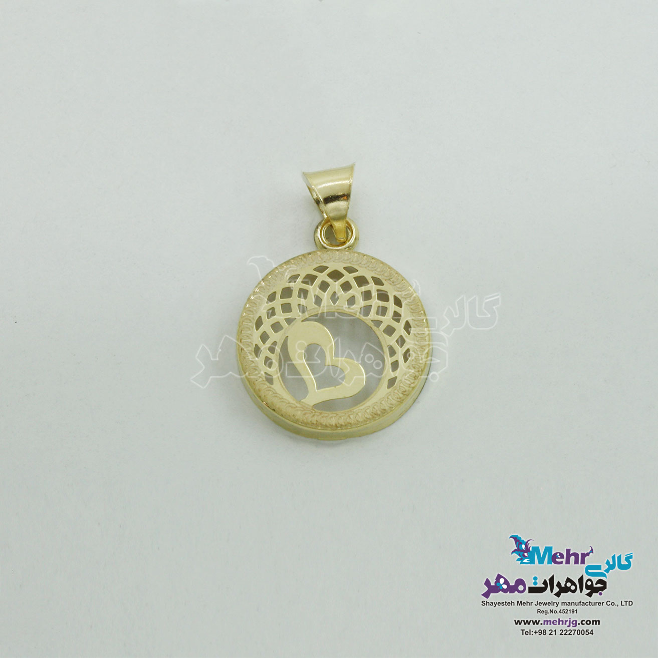 آویز طلا - طرح قلب