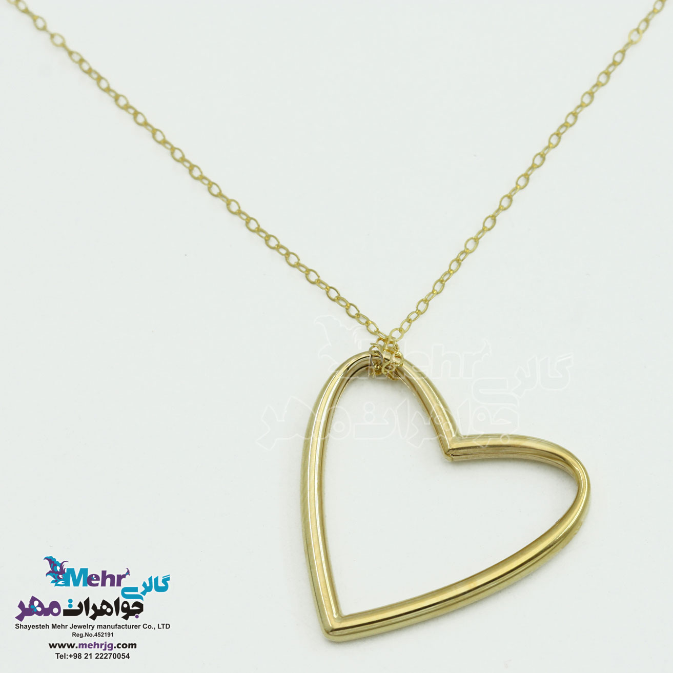 گردنبند طلا - طرح قلب