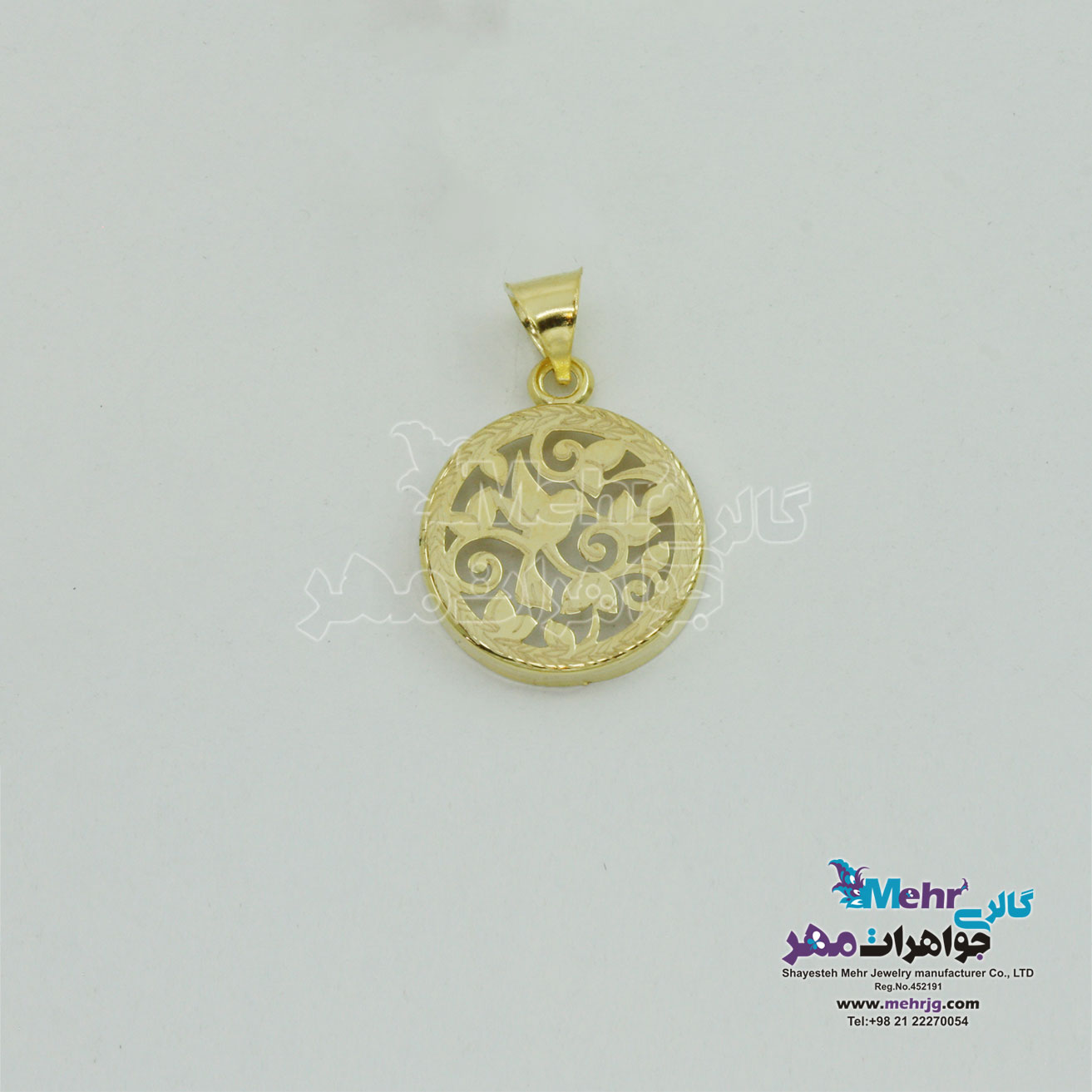 آویزطلا - طرح برگ و شاخه