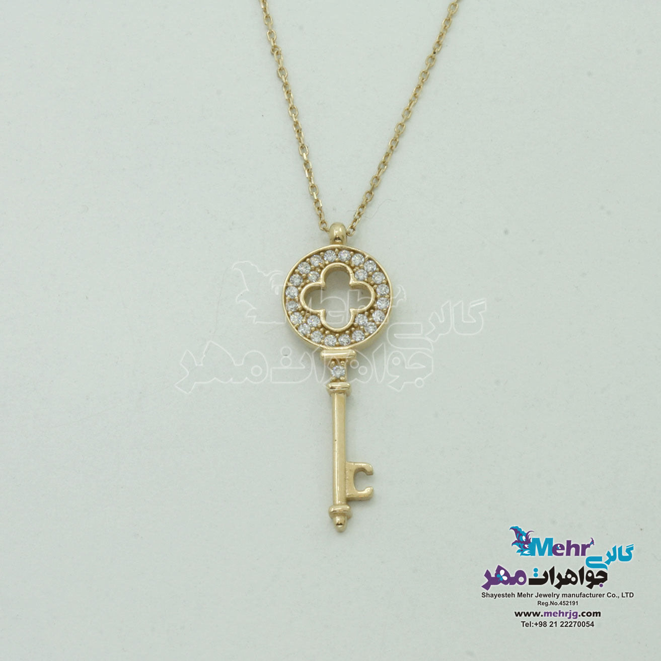 گردنبند طلا - طرح کلید