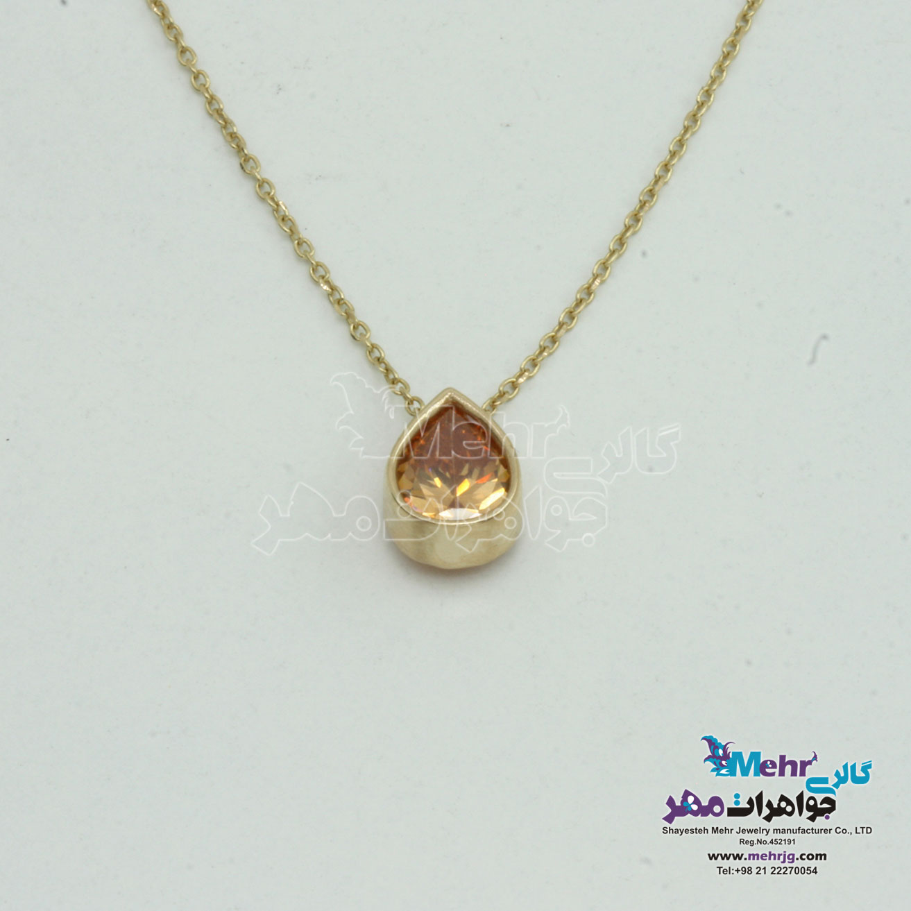 گردنبند طلا - طرح اشک