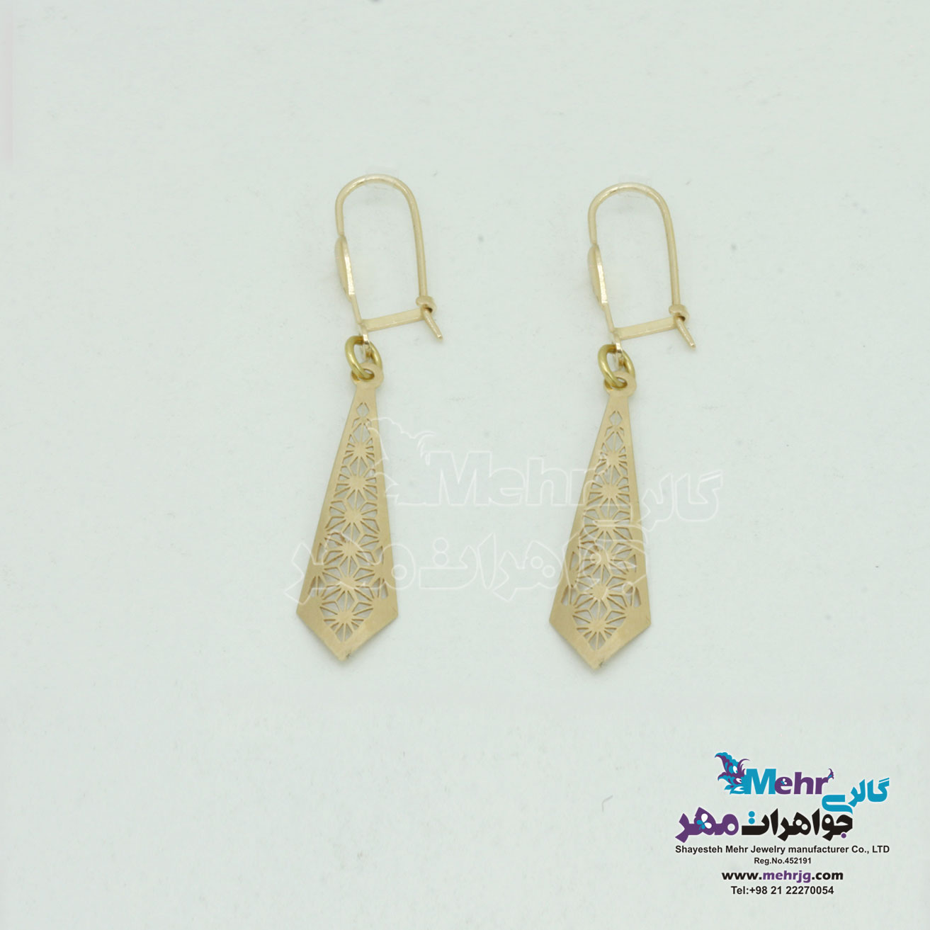 گوشواره طلا - طرح ستاره