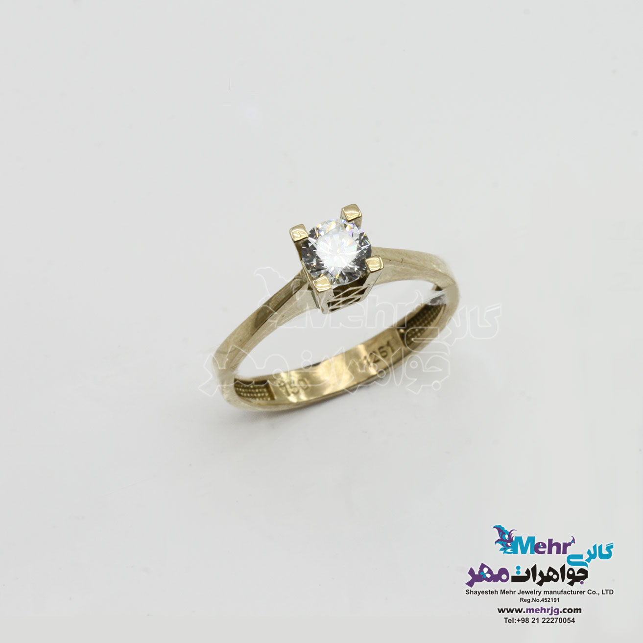 انگشتر طلا - طرح سولیتر