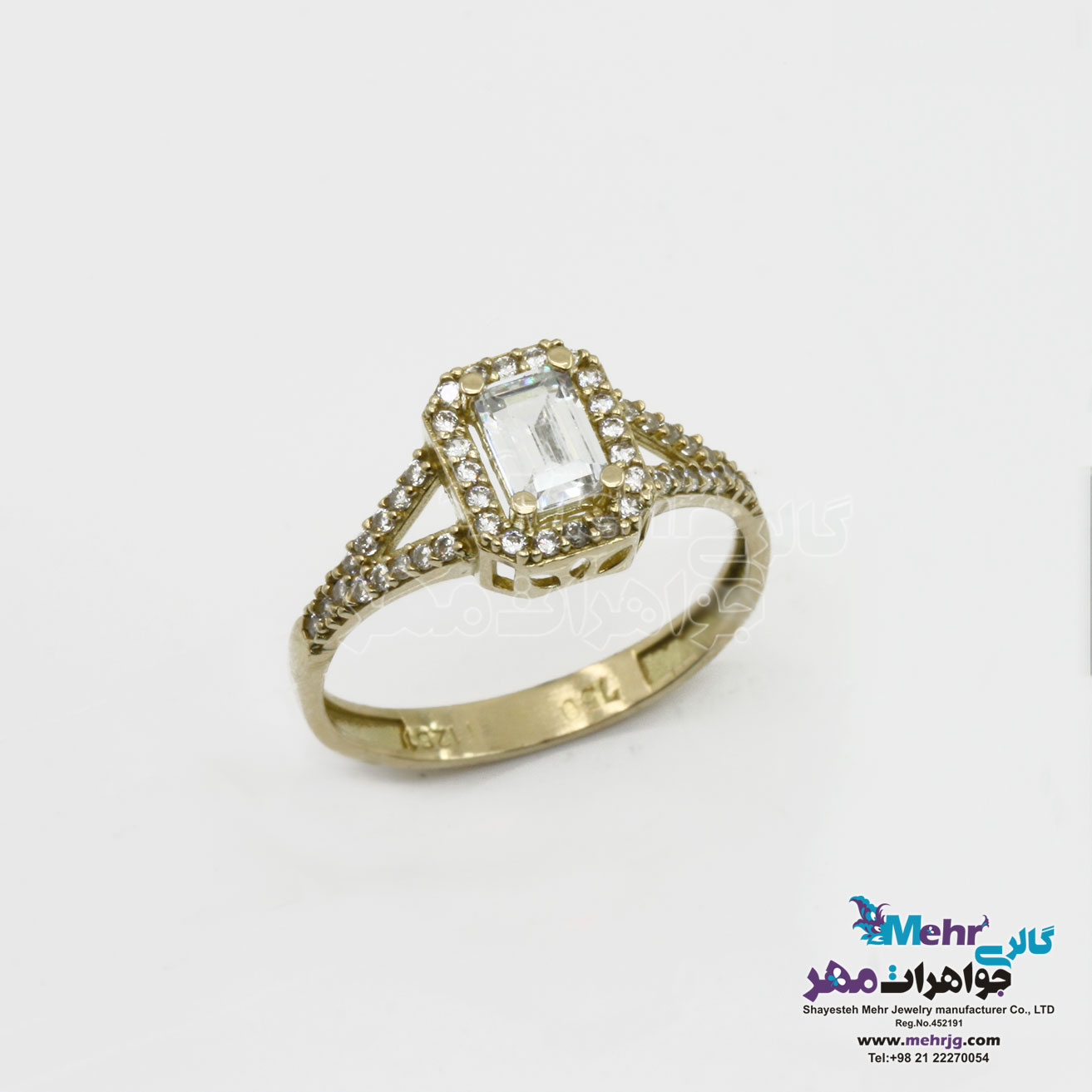 انگشتر طلا - طرح هندسی