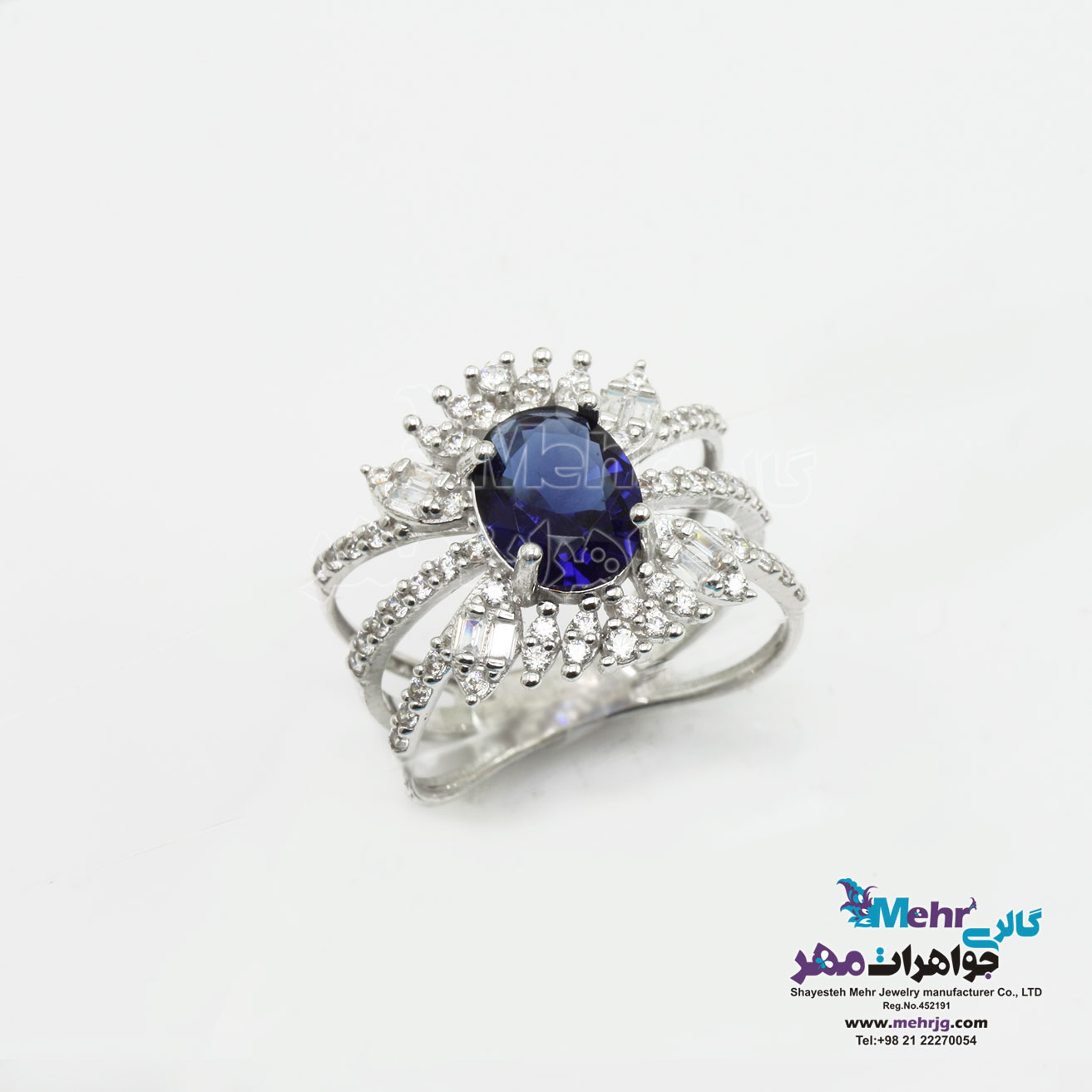 انگشتر طلا - طرح گل مینا
