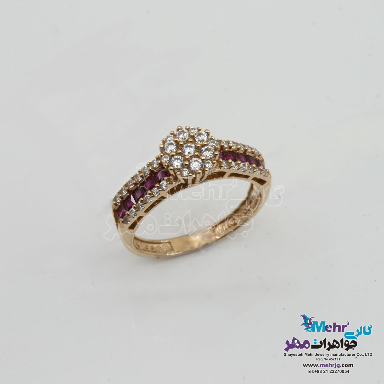 انگشتر طلا - طرح فلاور