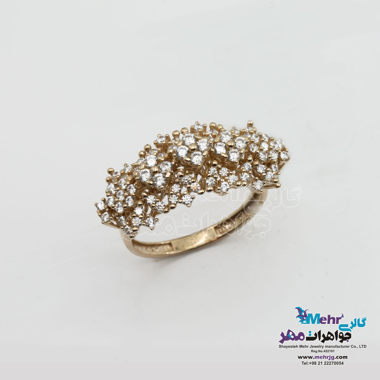 انگشتر طلا - طرح فلاور
