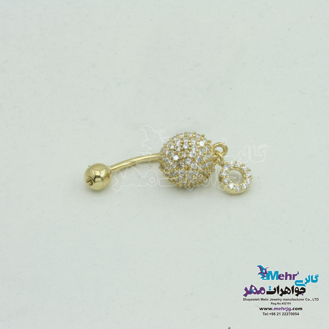 پیرسینگ طلا - طرح رینگ
