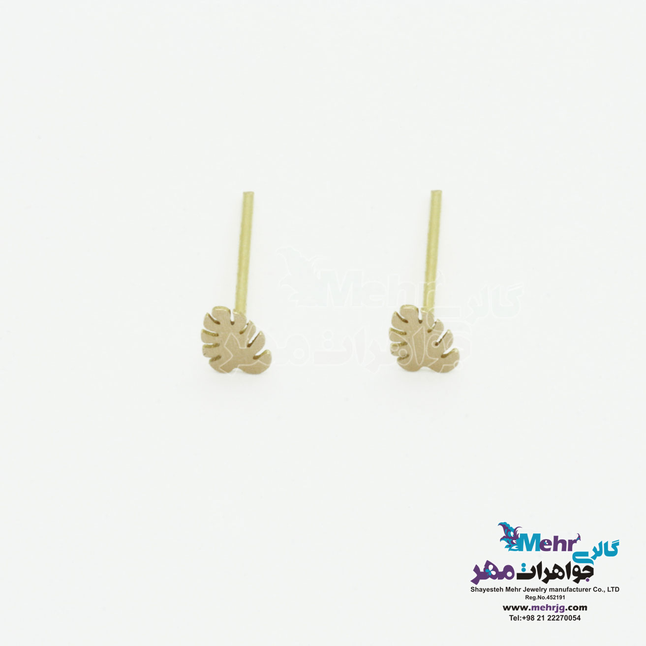 گوشواره طلا - طرح کاج