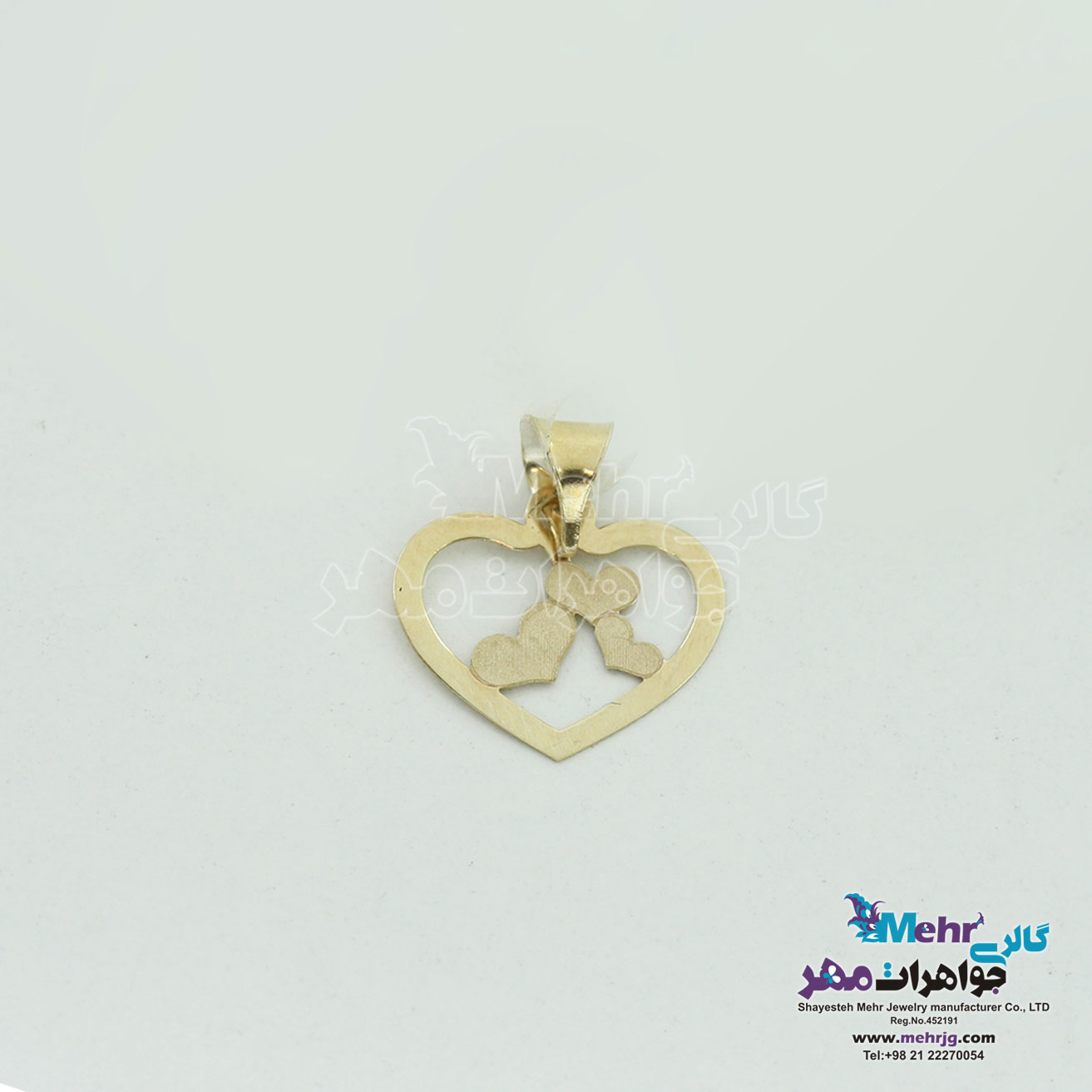 آویز طلا - طرح قلب