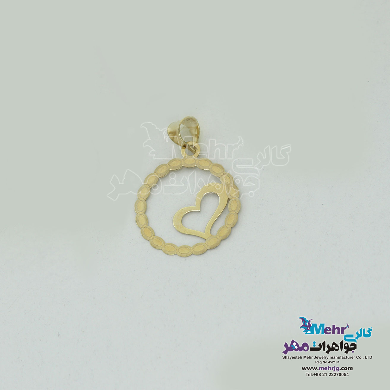 آویز طلا - طرح قلب