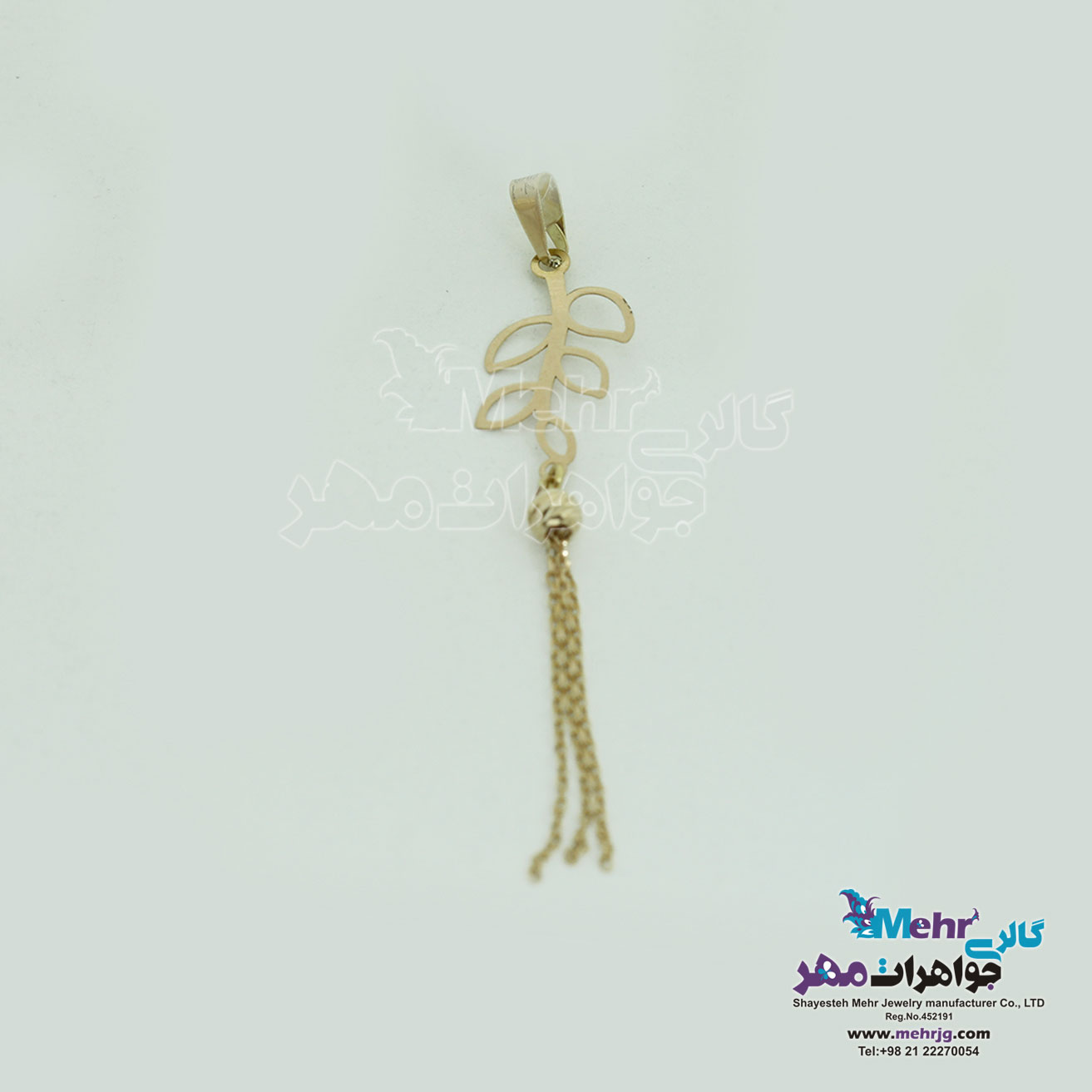 آویز طلا - طرح خوشه