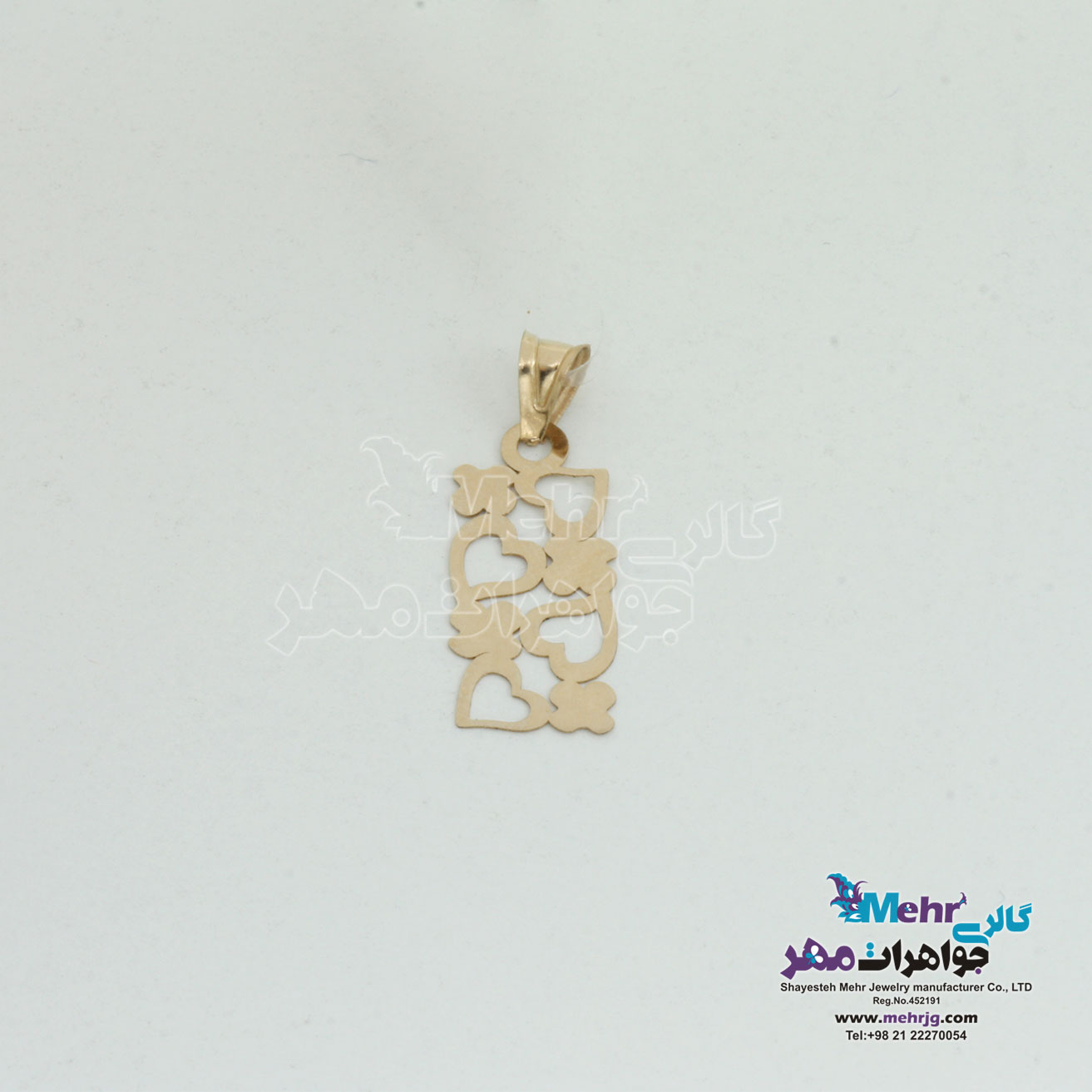 آویز طلا - طرح قلب - ون کلیف