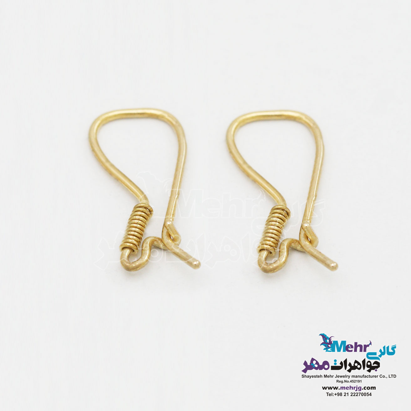 قفل گوشواره عصایی طلا
