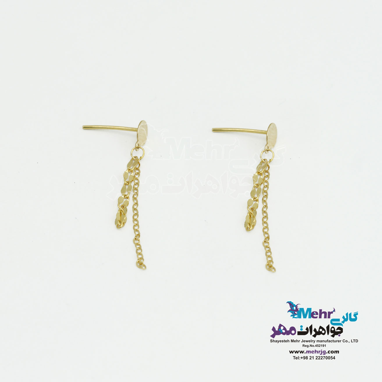 گوشواره طلا - طرح استار