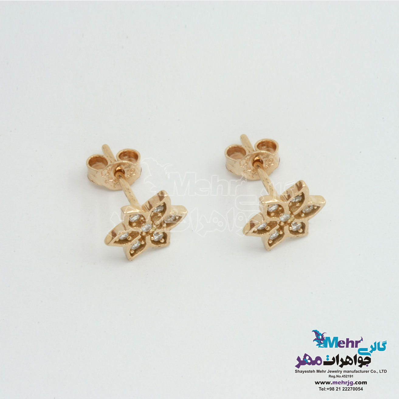 گوشواره طلا - طرح ستاره