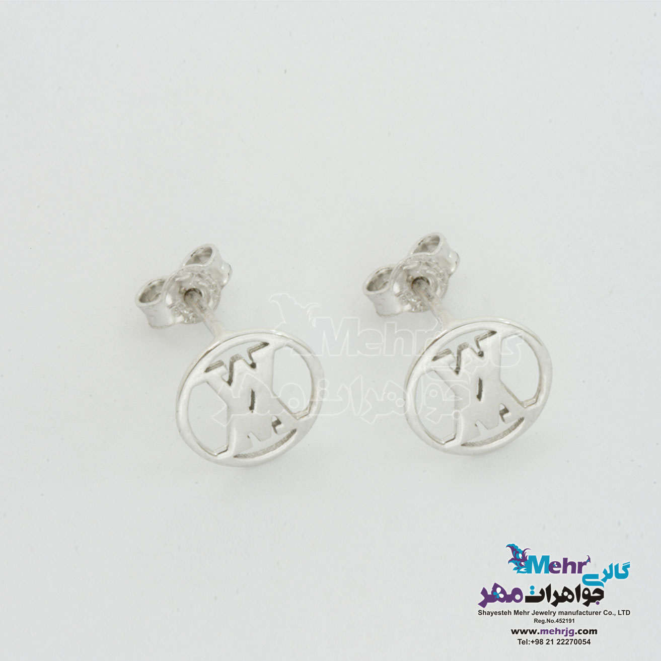 گوشواره طلا - طرح حروف لاتین