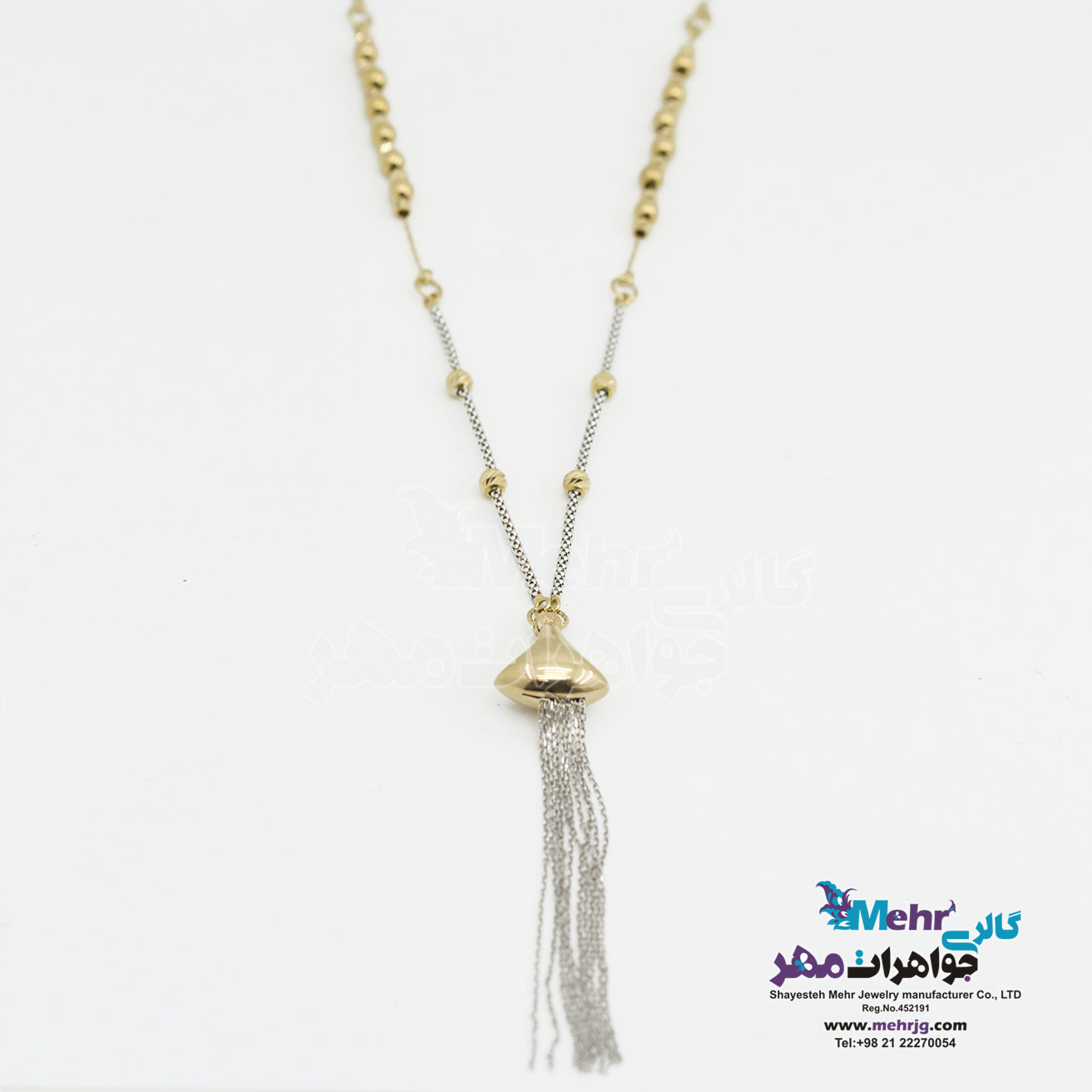 گردنبند رولباسی طلا - طرح آبشار