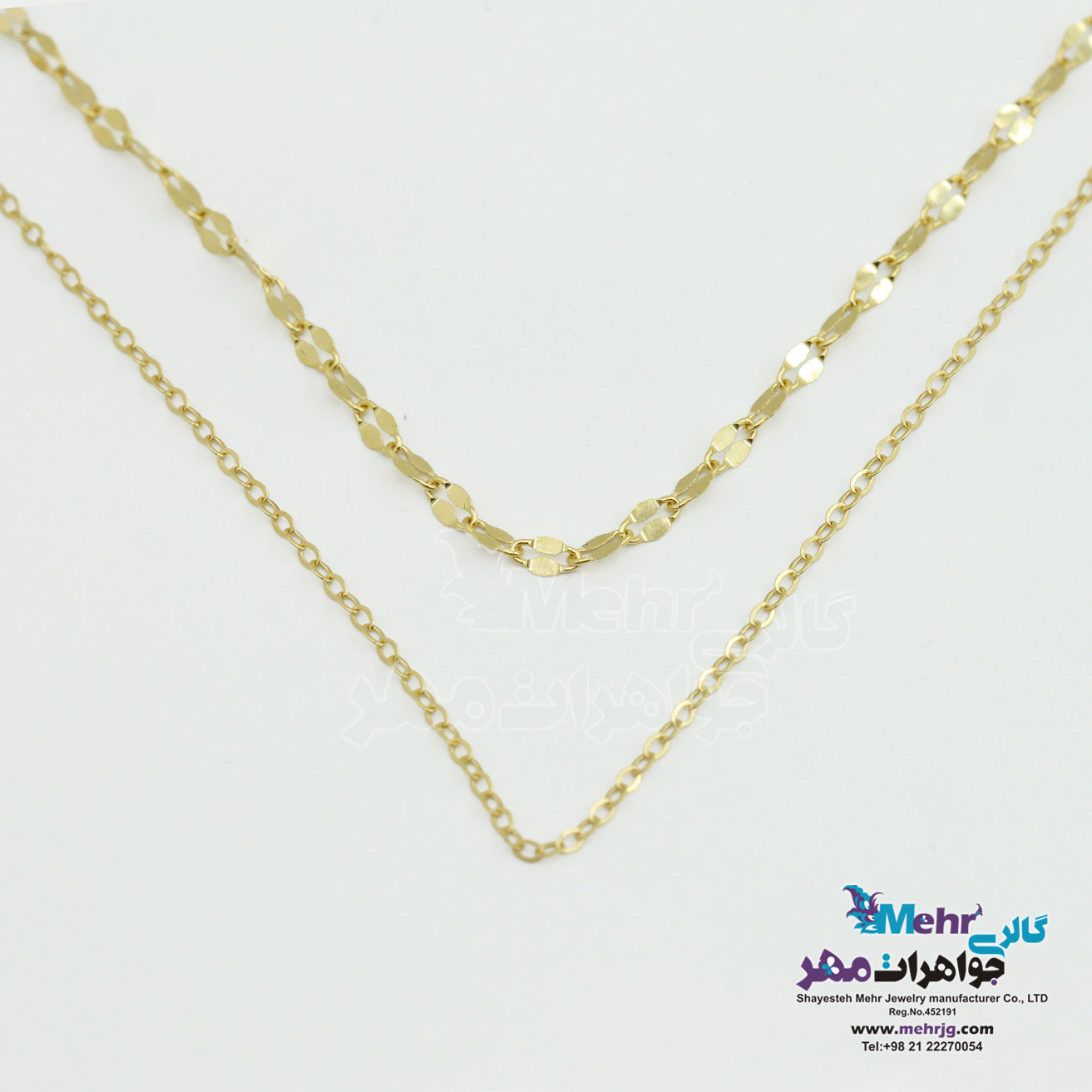 گردنبند طلا - طرح استار