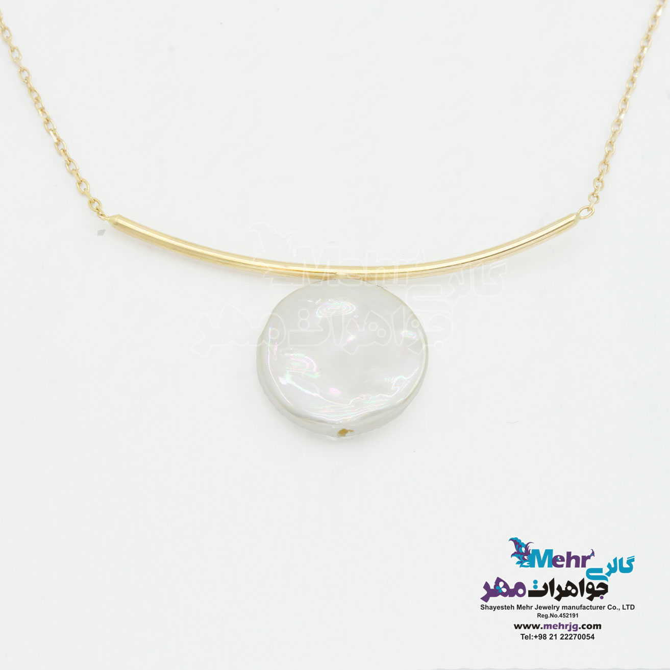 گردنبند طلا - طرح منحنی