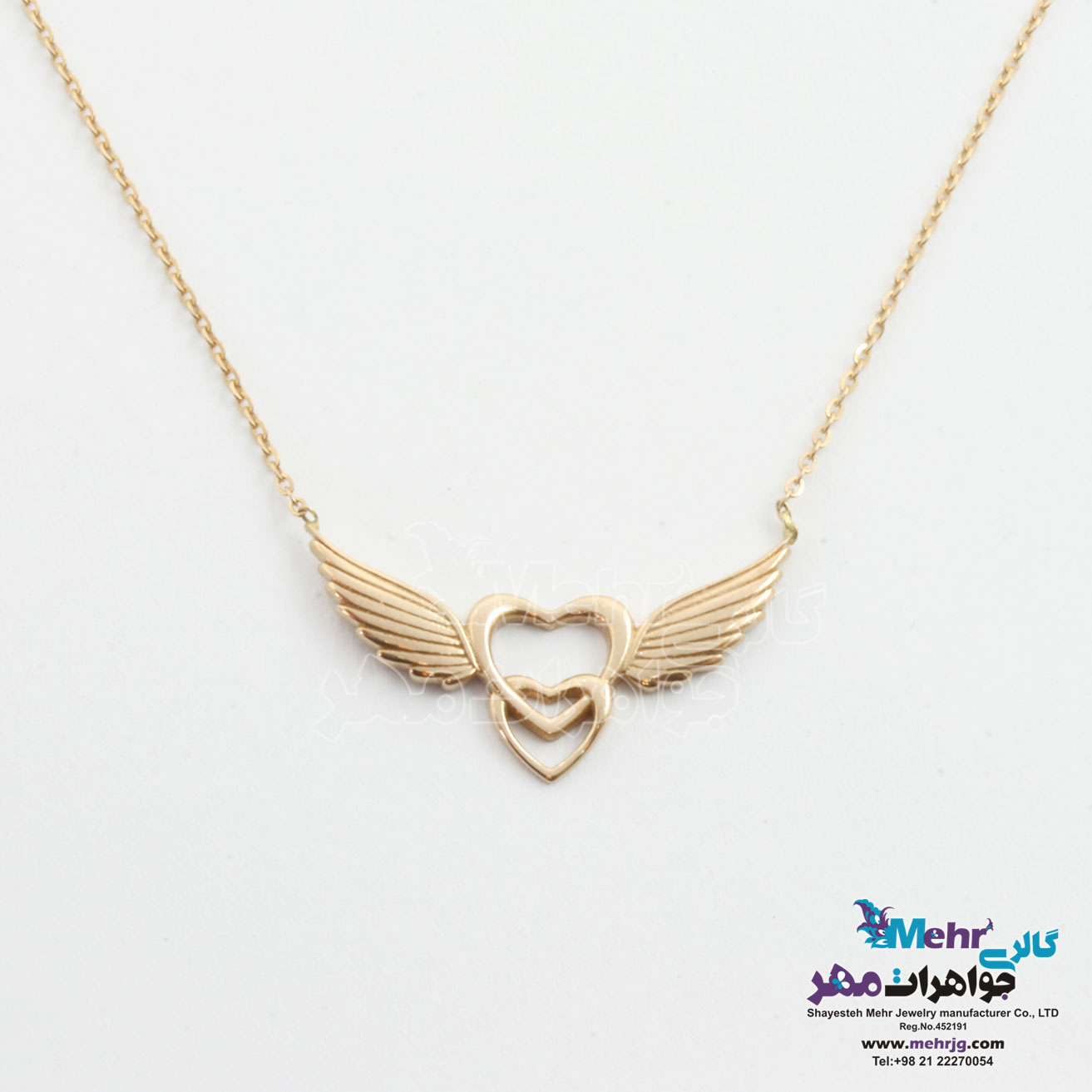 گردنبند طلا - طرح بال فرشته