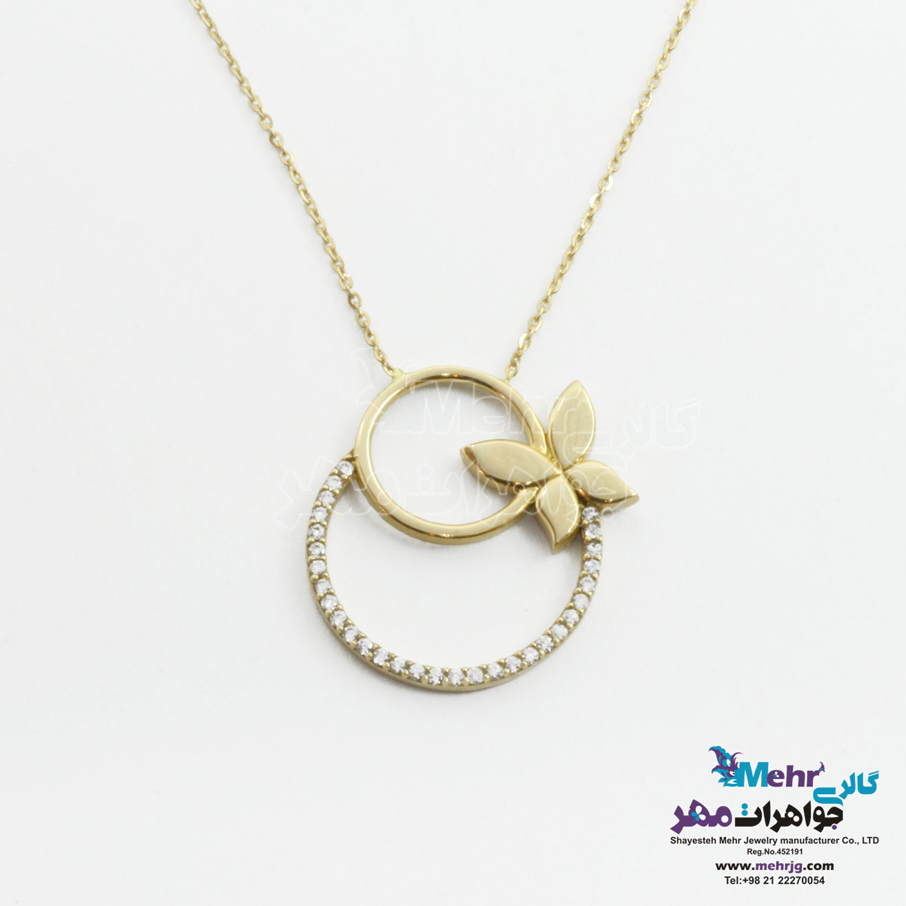 گردنبند طلا - طرح پروانه