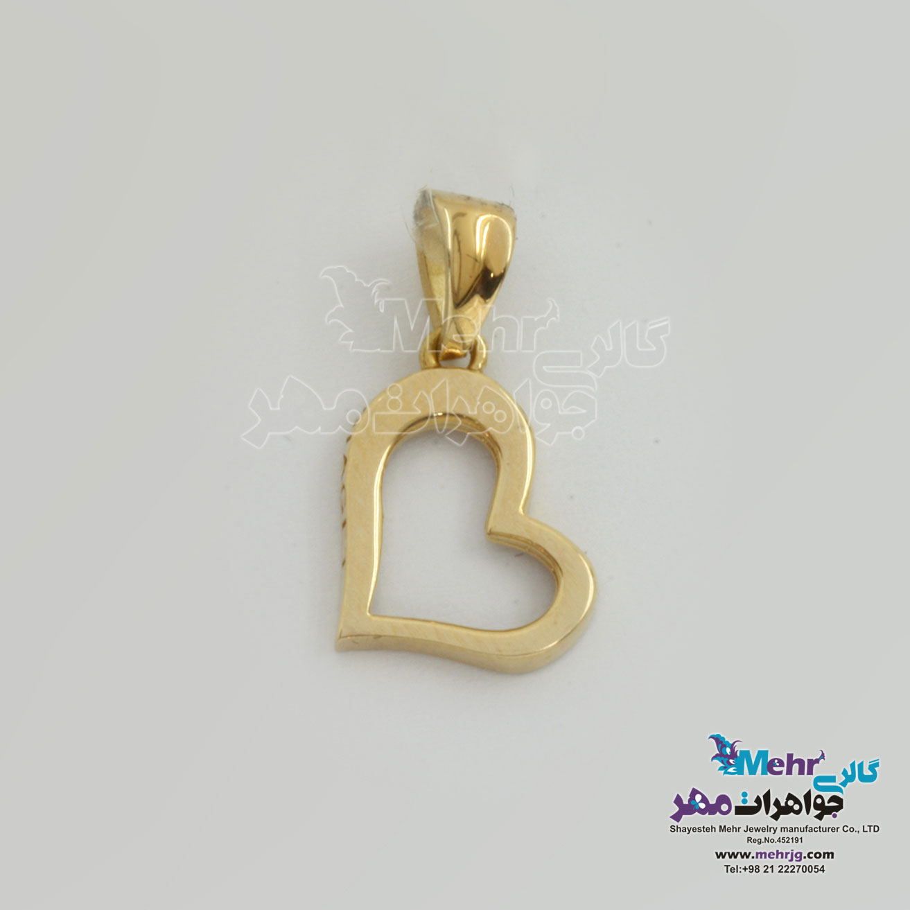 آویز طلا - طرح قلب