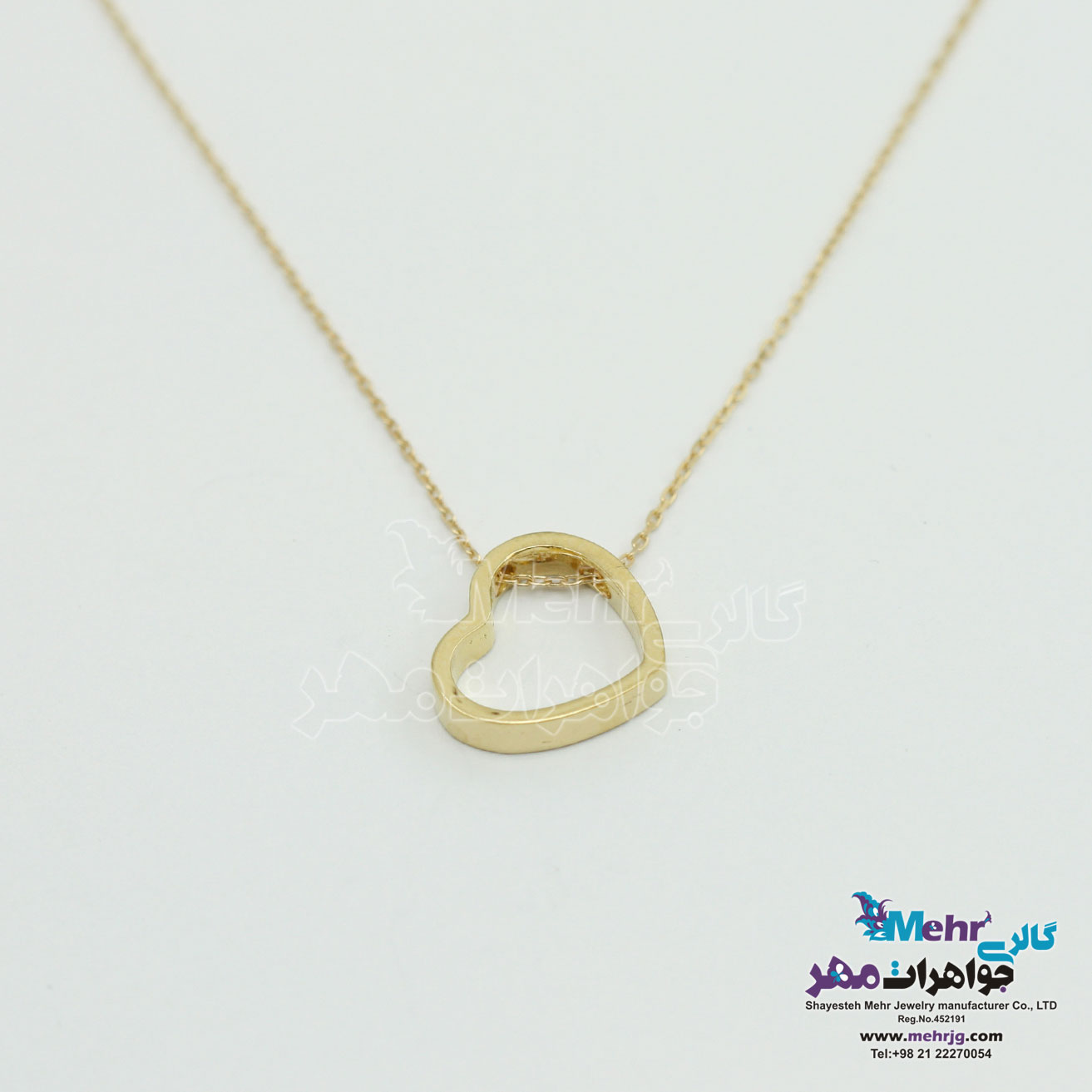 گردنبند طلا - طرح قلب