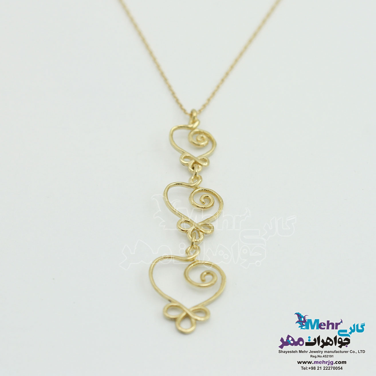 گردنبند طلا - طرح قلب