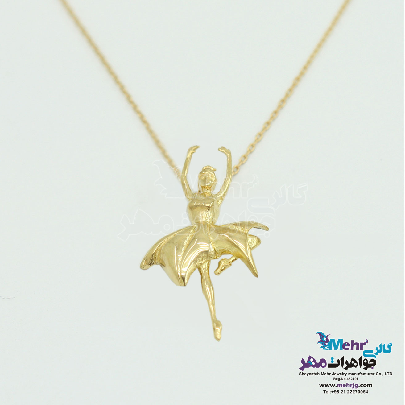 گردنبند طلا - طرح بالرین