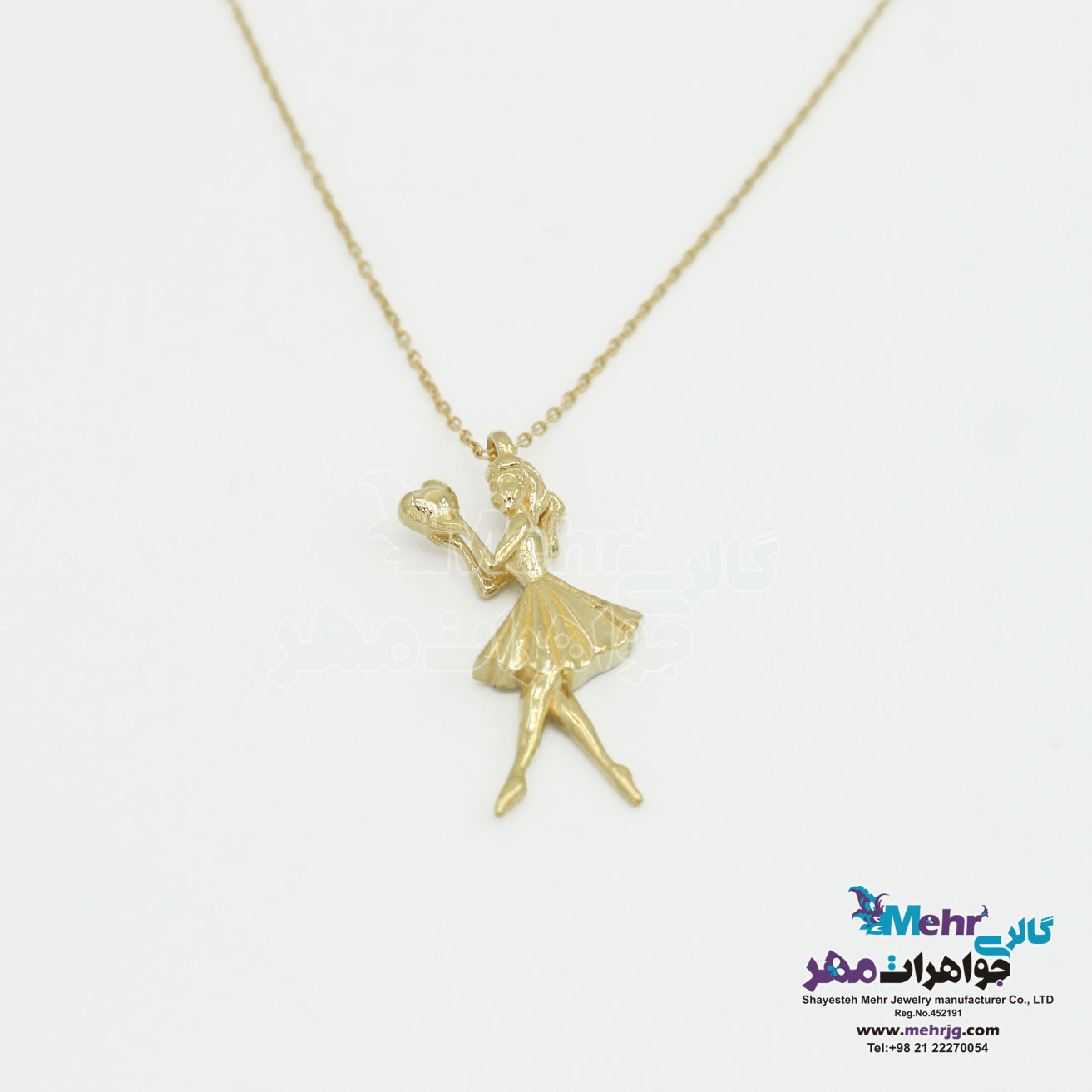 گردنبند طلا - طرح بالرین