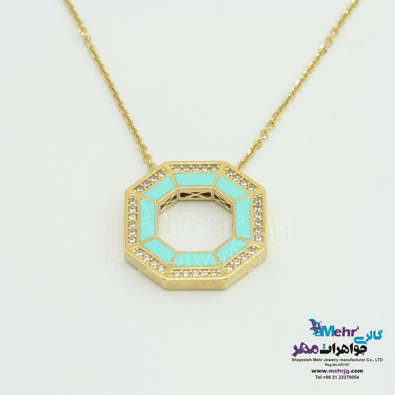 گردنبند طلا - طرح هندسی