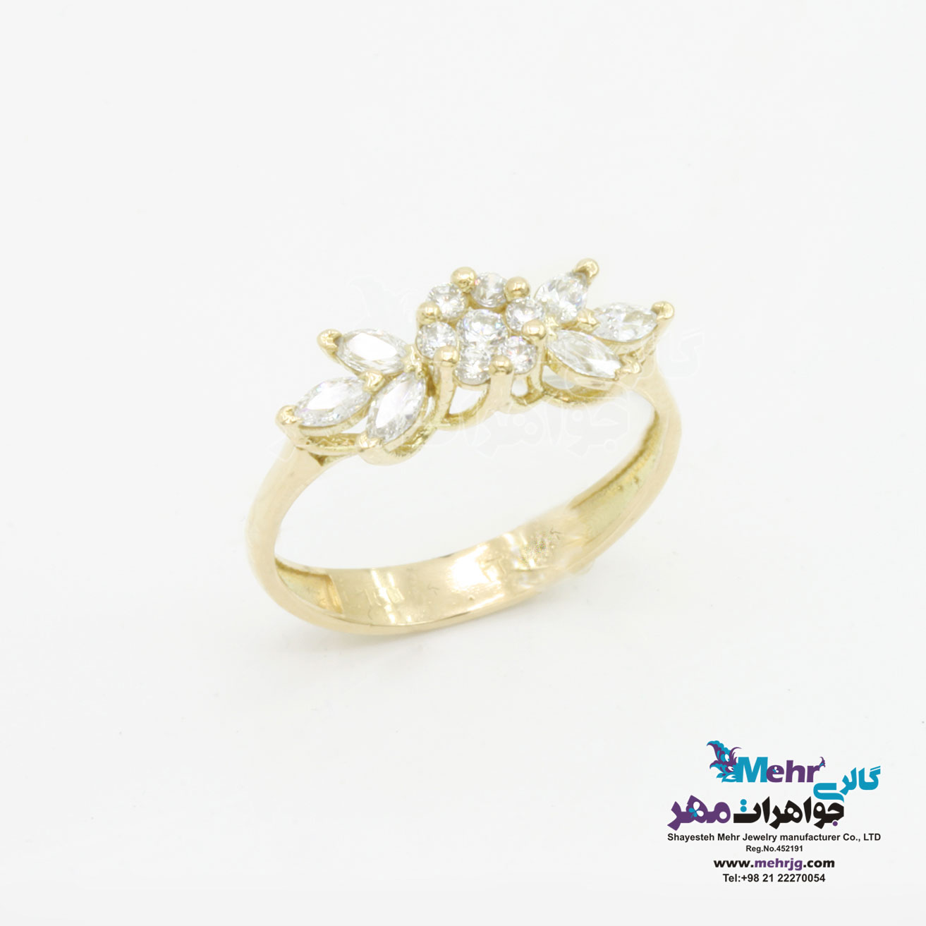انگشتر طلا - طرح خوشه