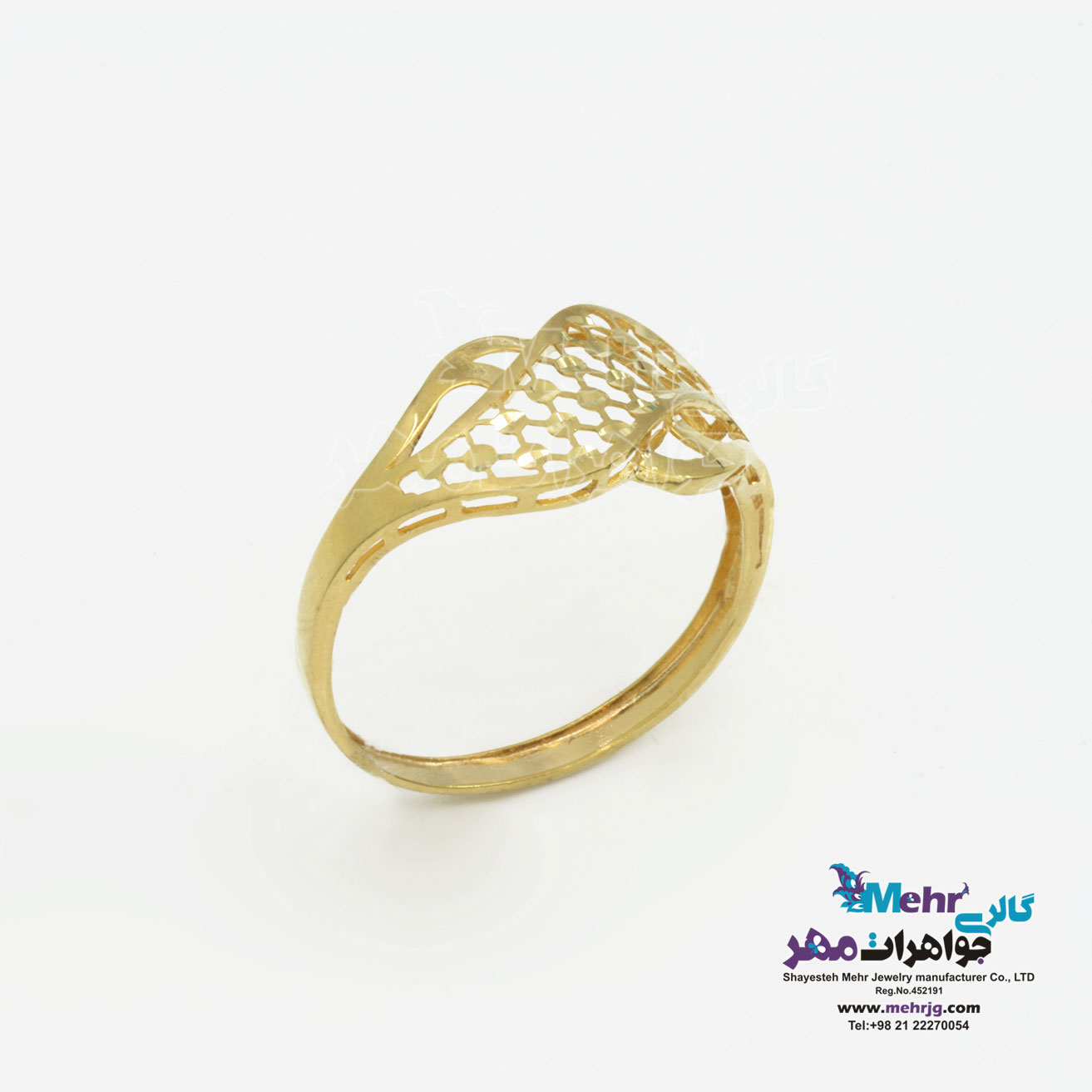 انگشتر طلا - طرح موج