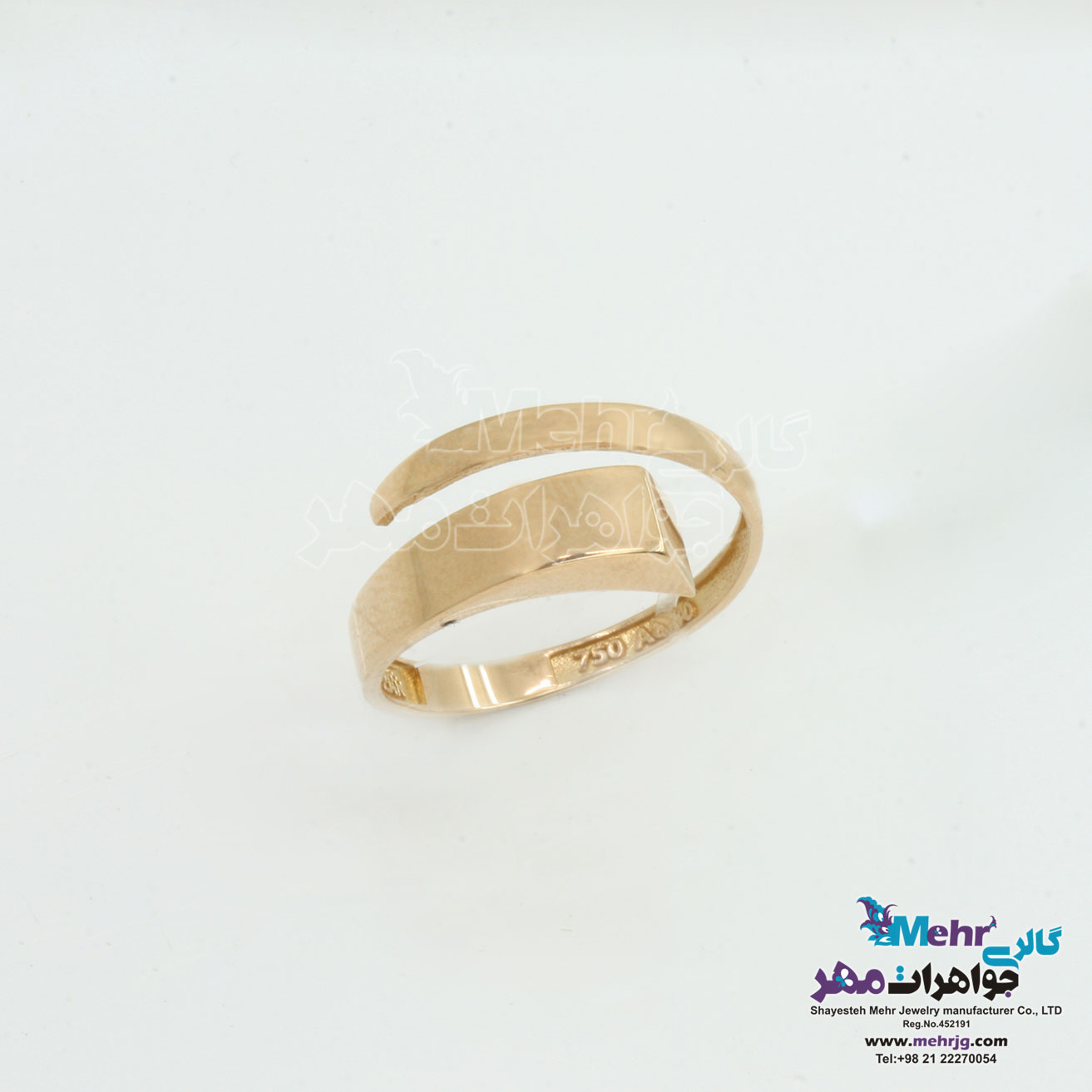 انگشتر طلا - طرح هندسی