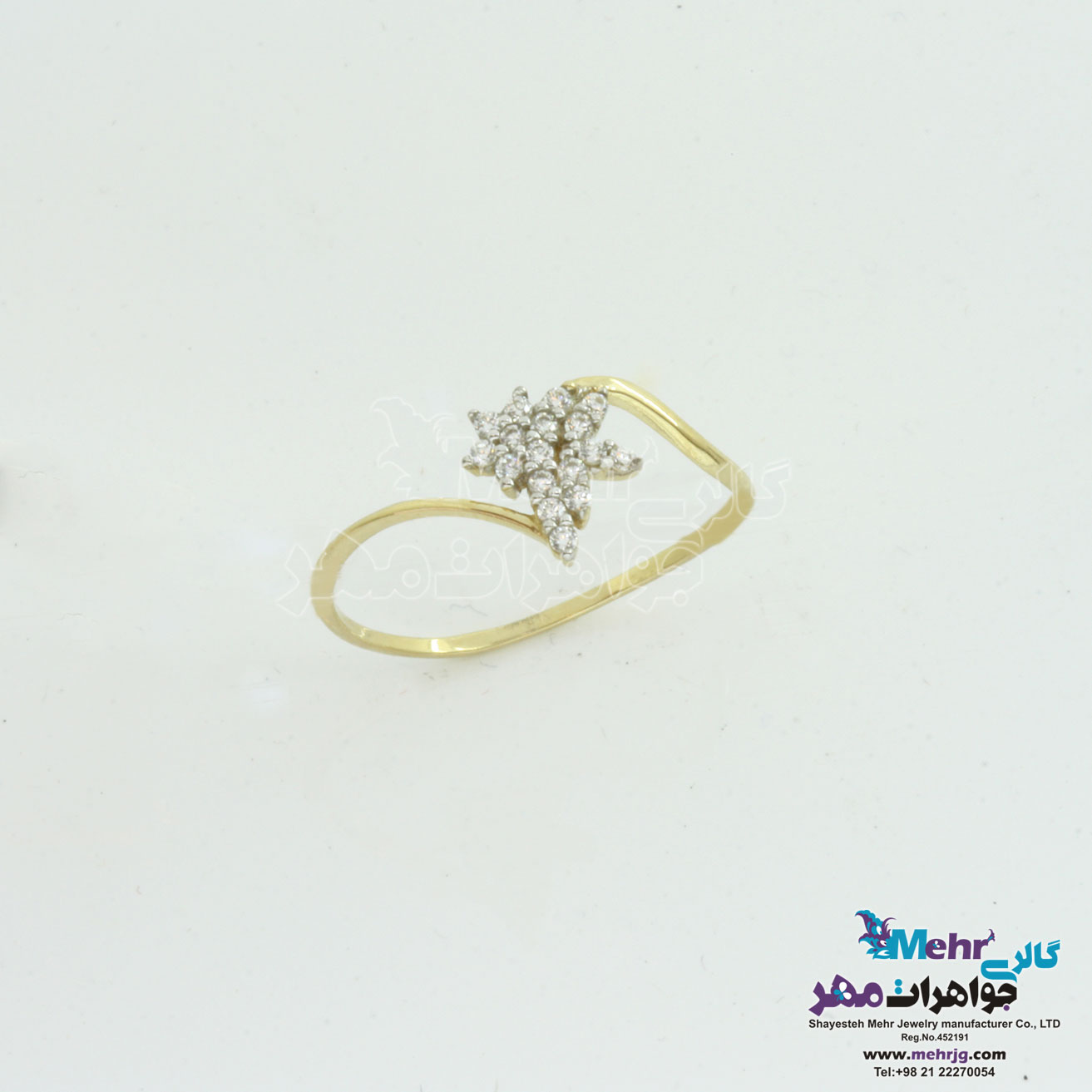 انگشتر طلا - طرح خوشه