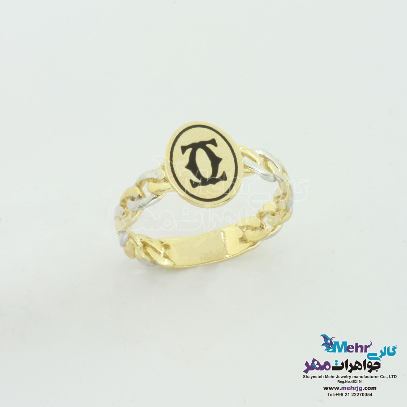 انگشتر طلا - طرح شانل