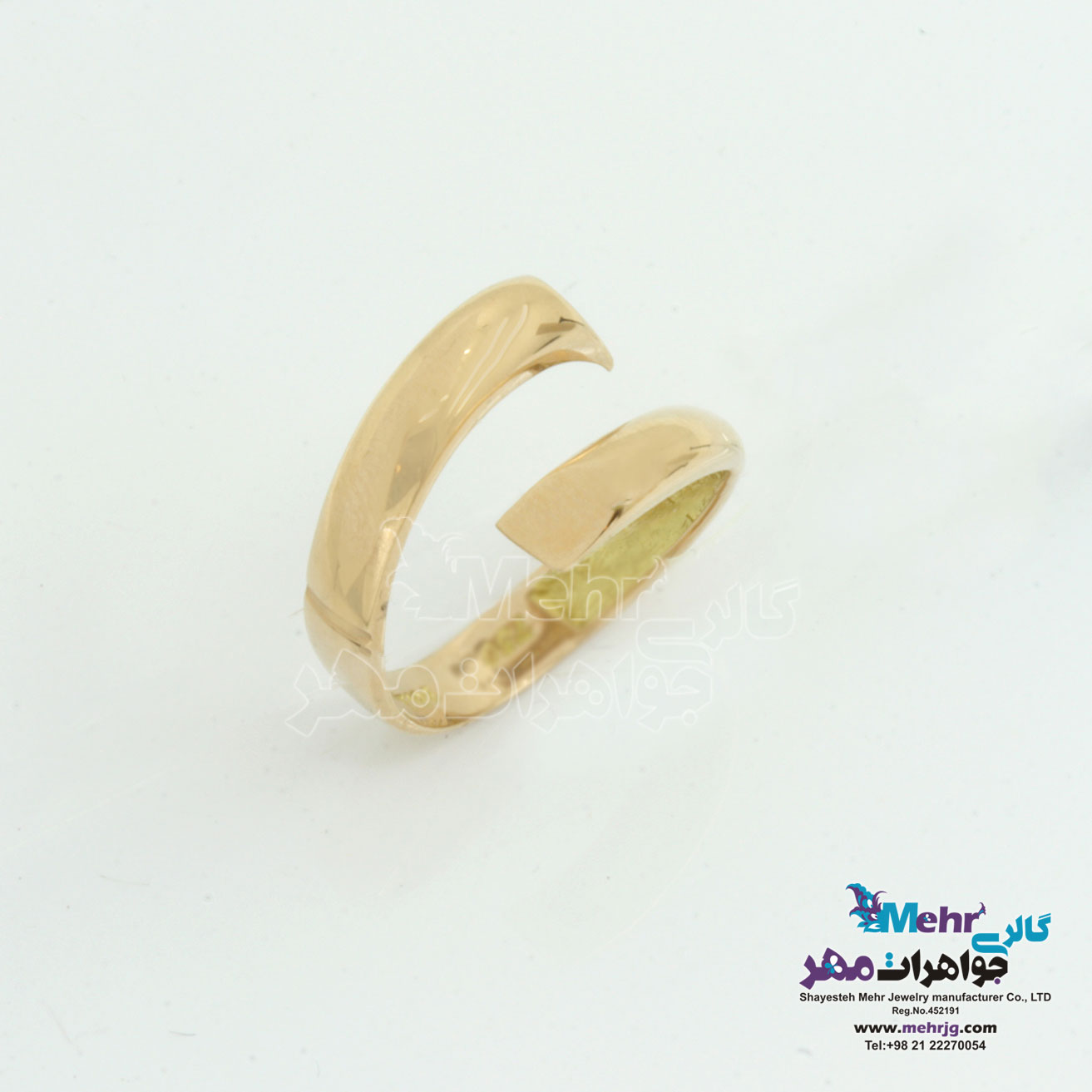 انگشتر طلا - طرح خطوط موازی