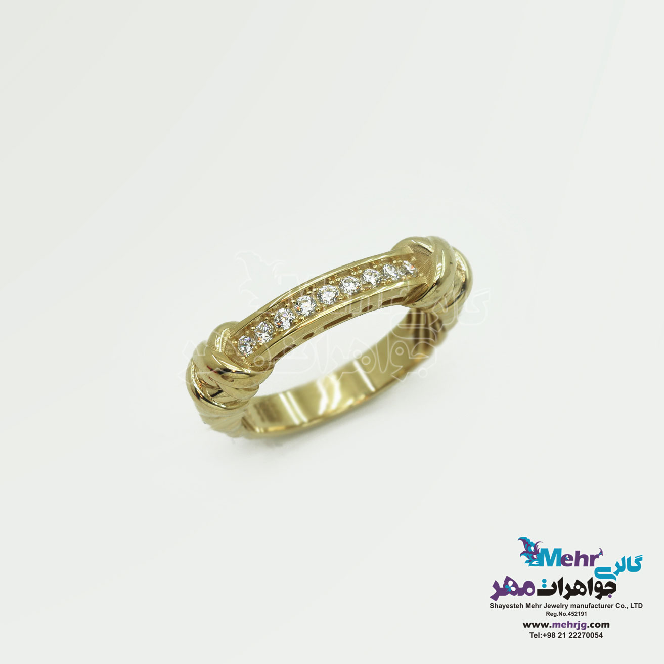 انگشتر طلا - طرح پیچک