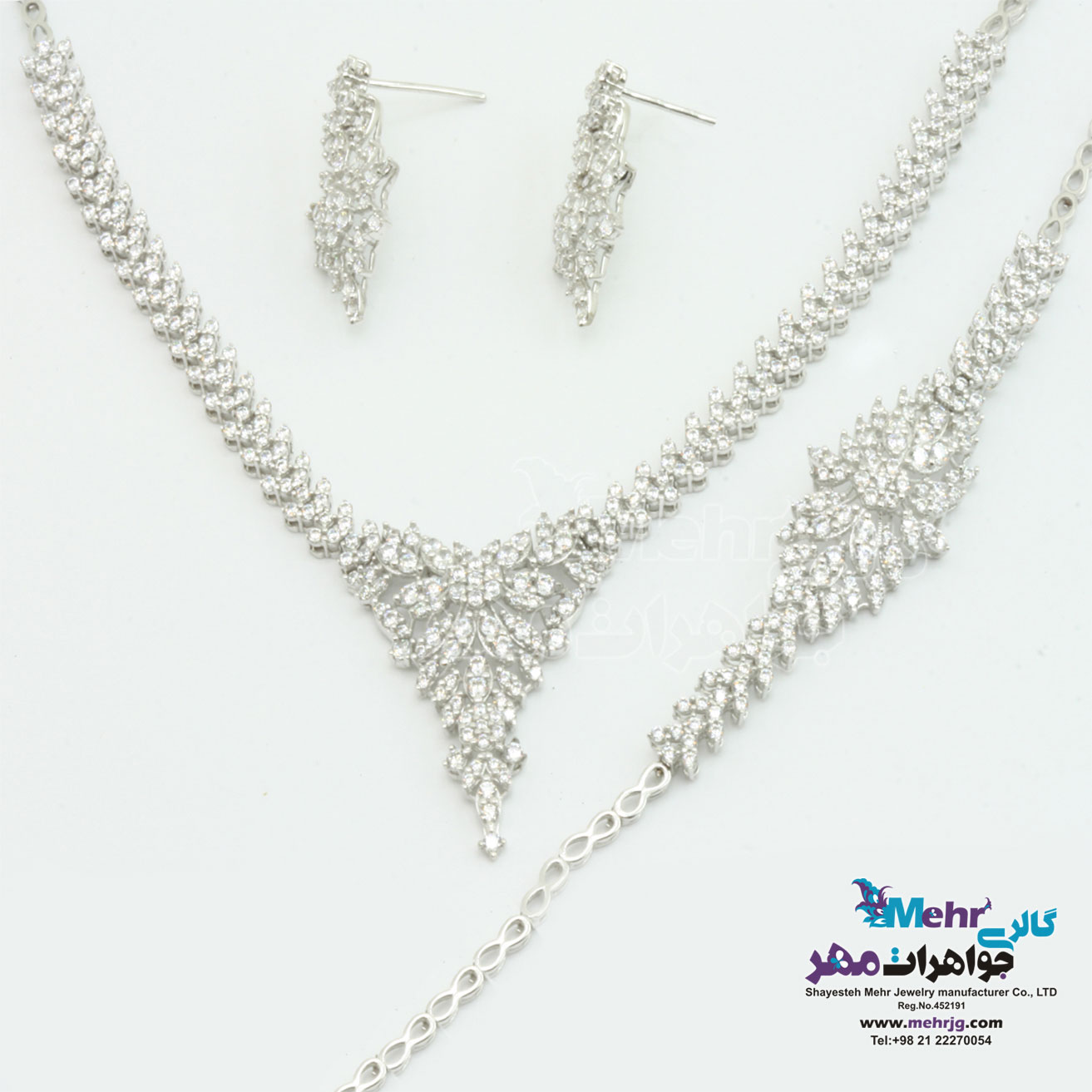 سرویس طلا گردنبند - دستبند - گوشواره - طرح گندمی