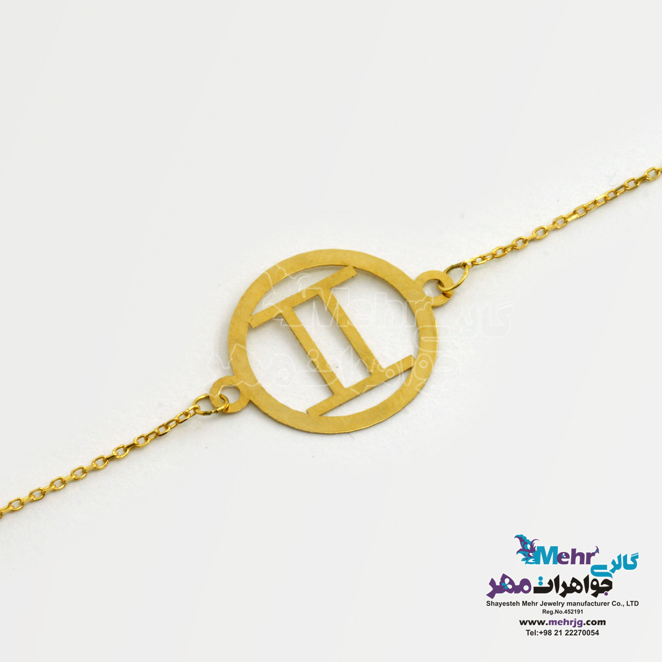 دستبند طلا - طرح ماه تولد خرداد