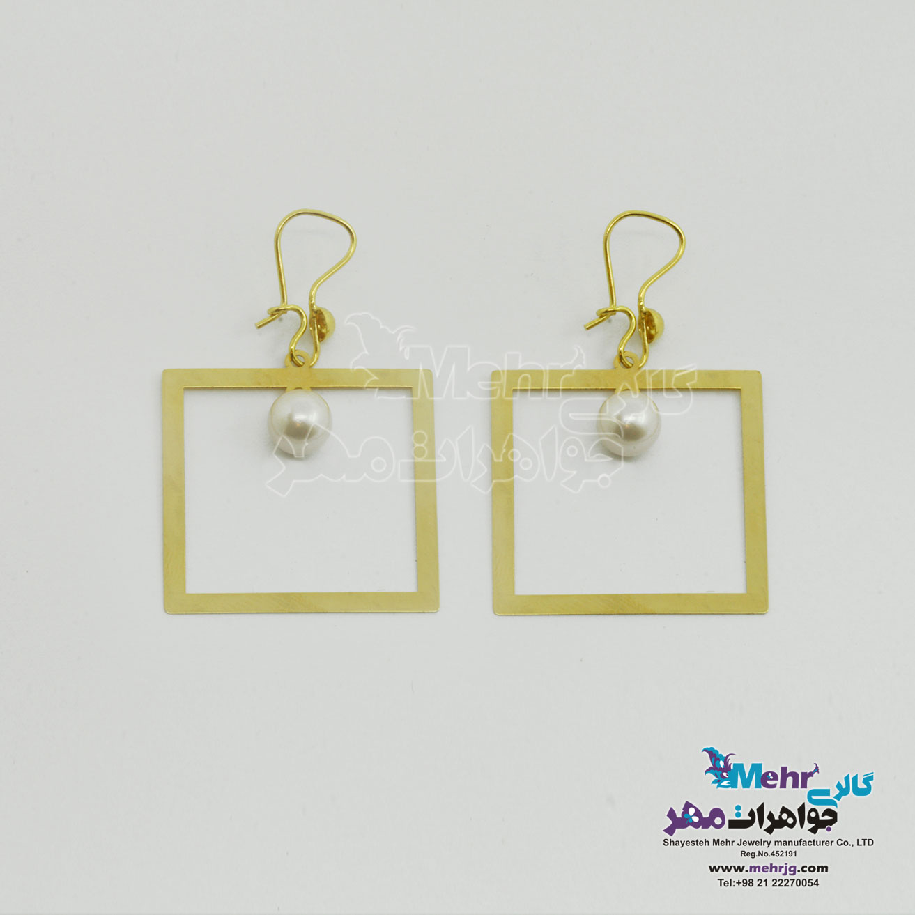 گوشواره طلا - طرح هندسی