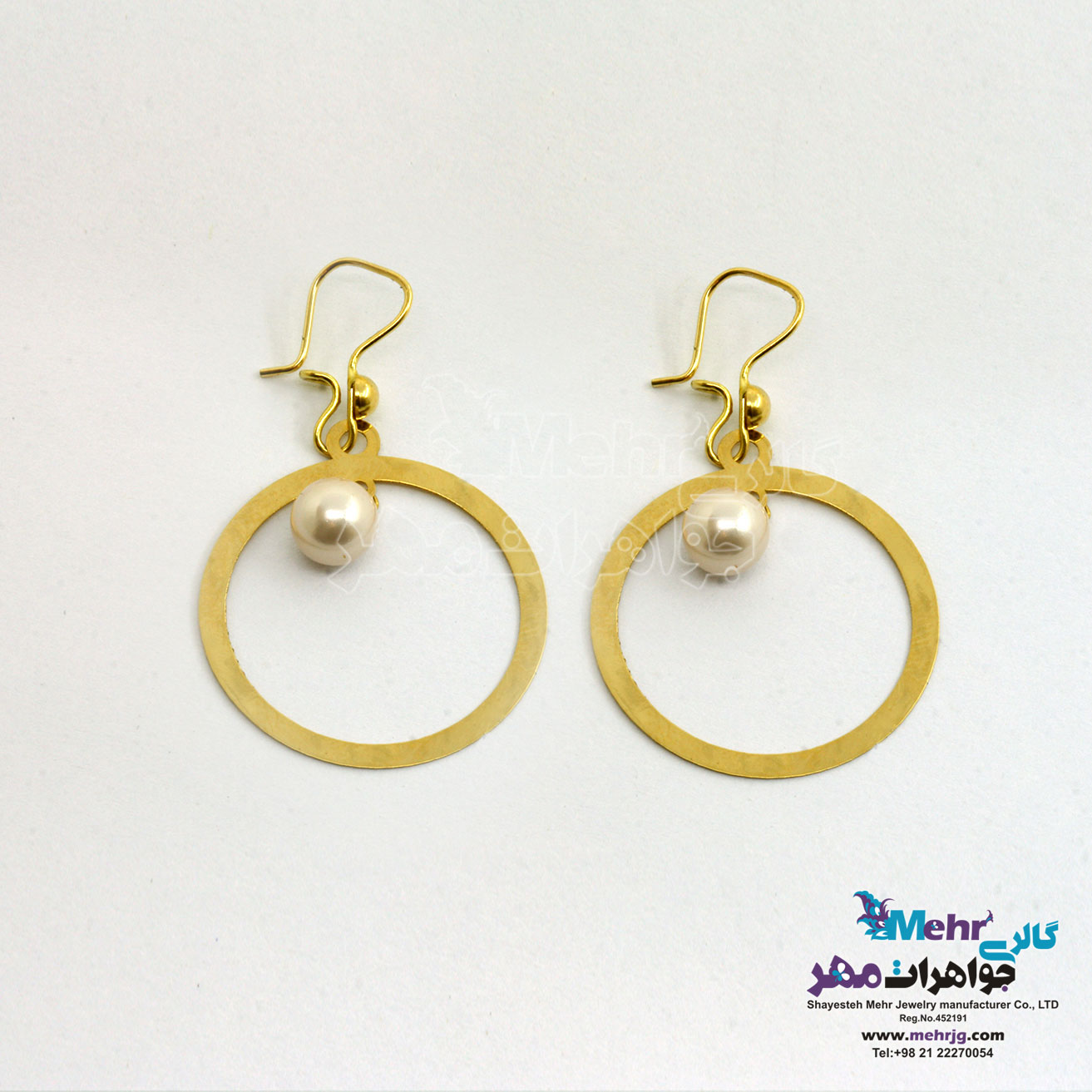 گوشواره طلا - طرح هندسی