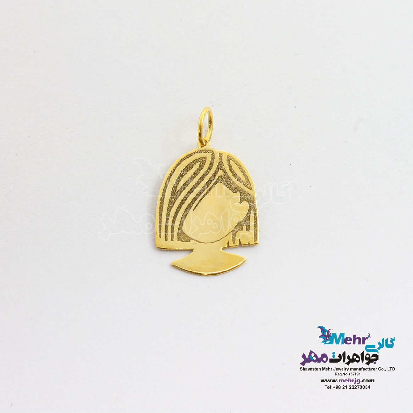 آویز طلا - طرح گیسو