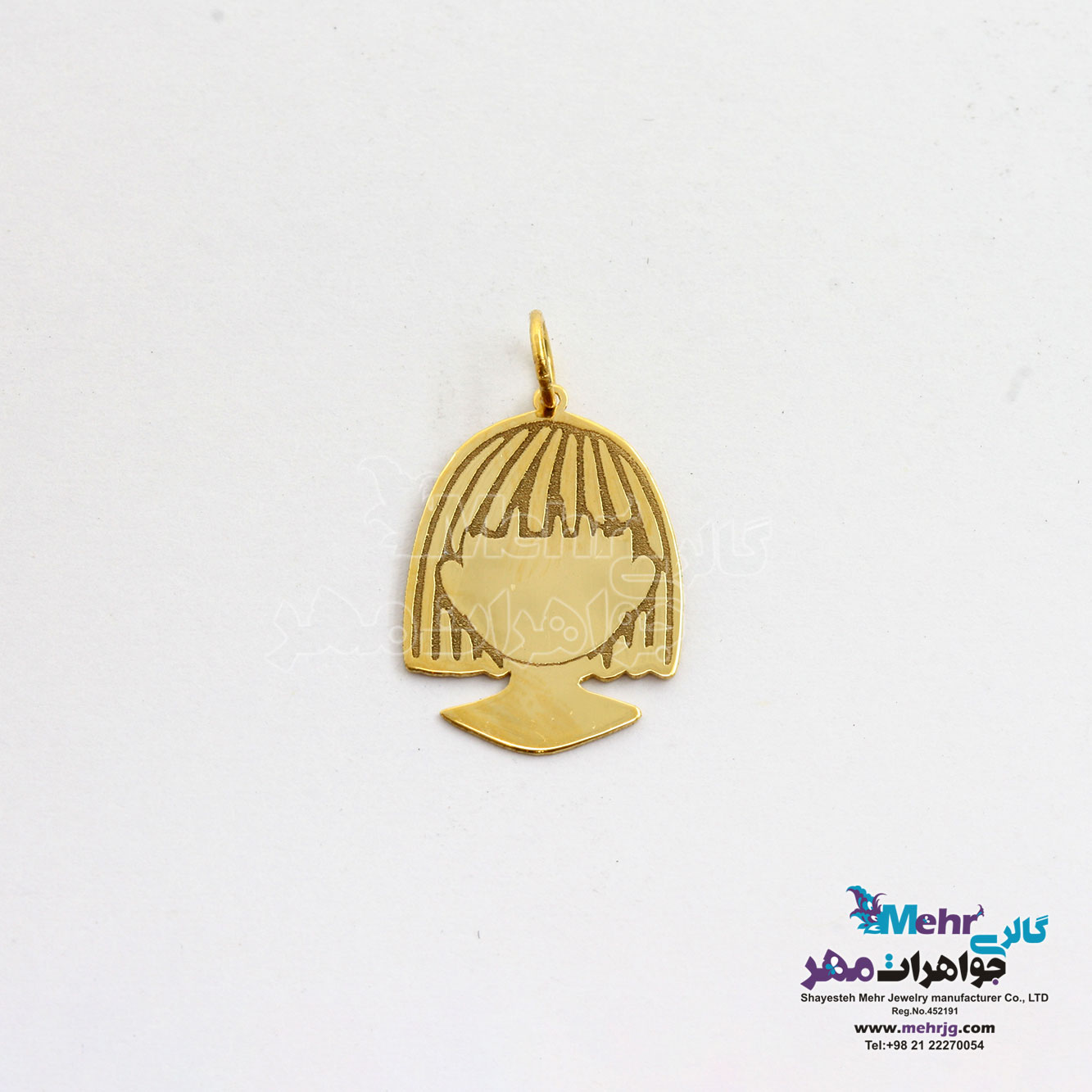آویز طلا - طرح گیسو