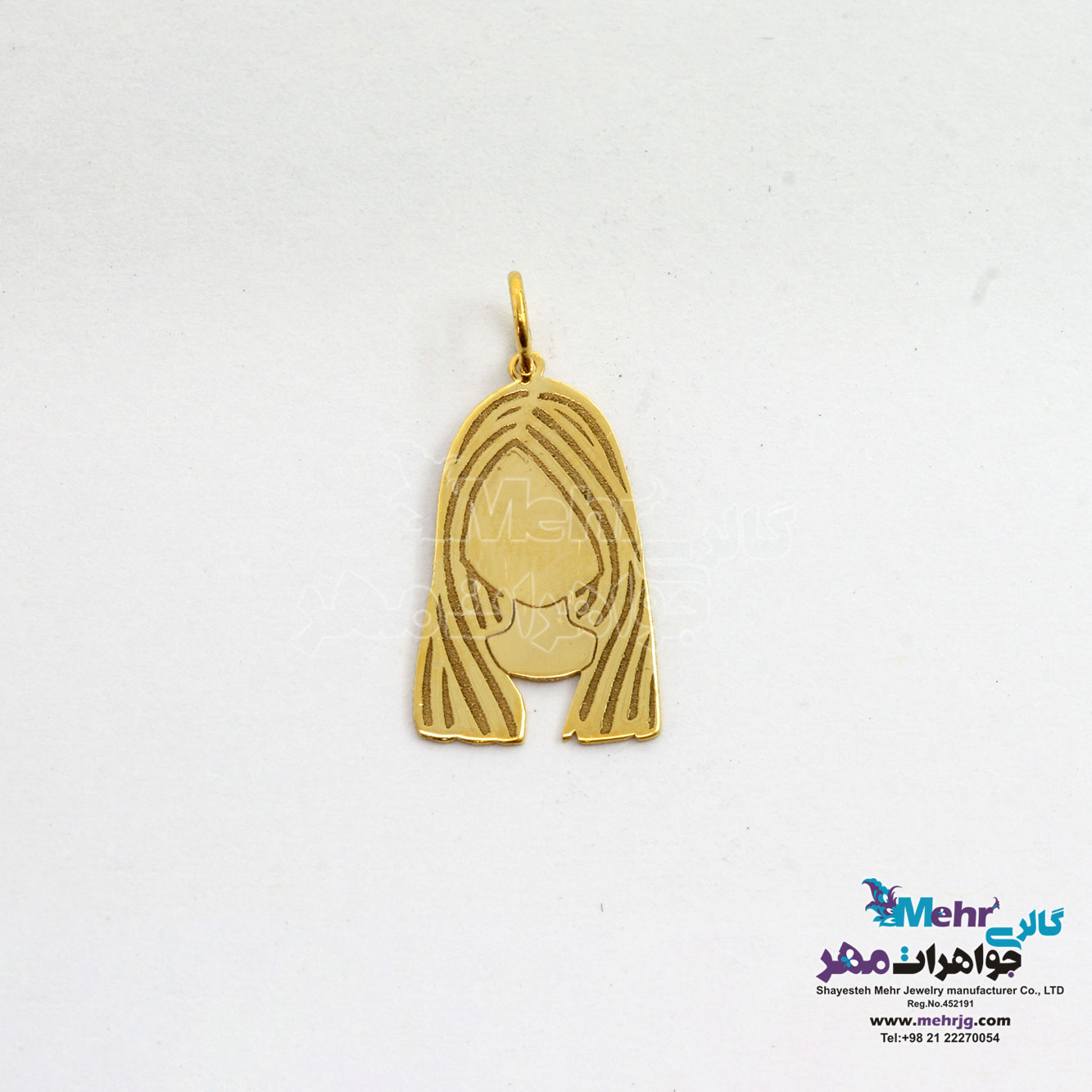 آویز طلا - طرح گیسو