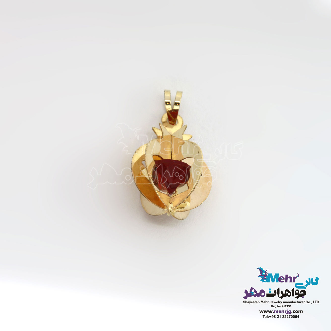 آویز طلا - طرح انار