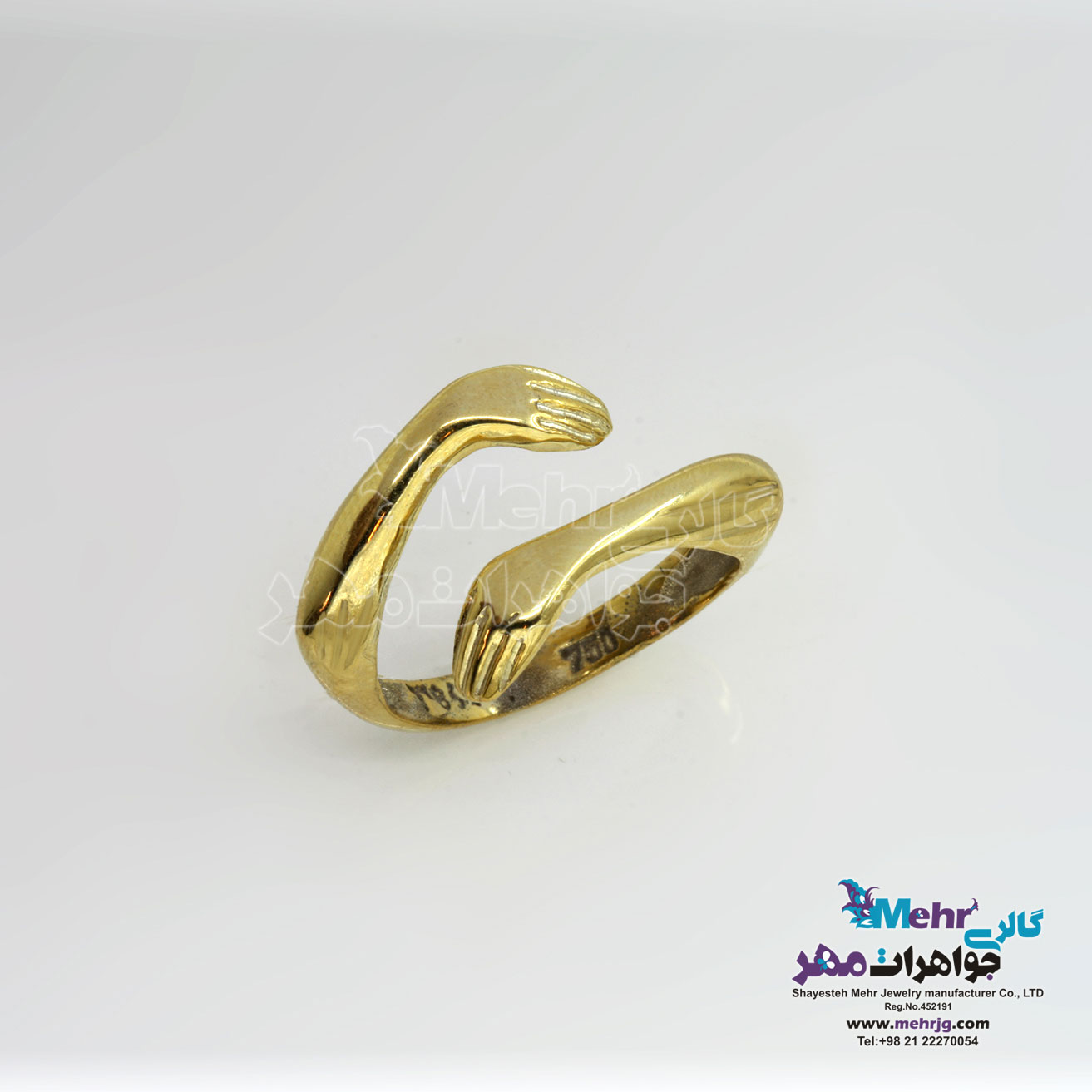انگشتر طلا - طرح آغوش