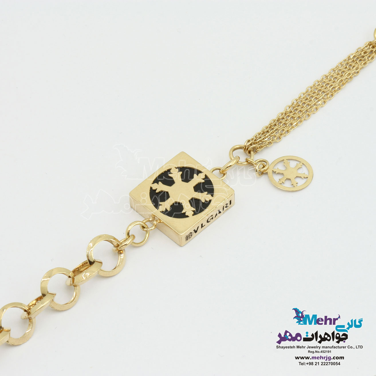 دستبند طلا - طرح بولگاری